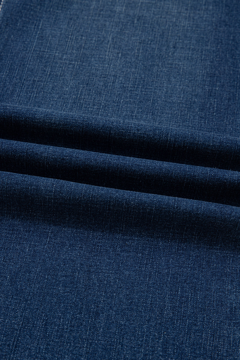 Sail Blue Stitched Waist Detail Loose Cuffed Jeans-Bottoms/Jeans-[Adult]-[Female]-2022 Online Blue Zone Planet