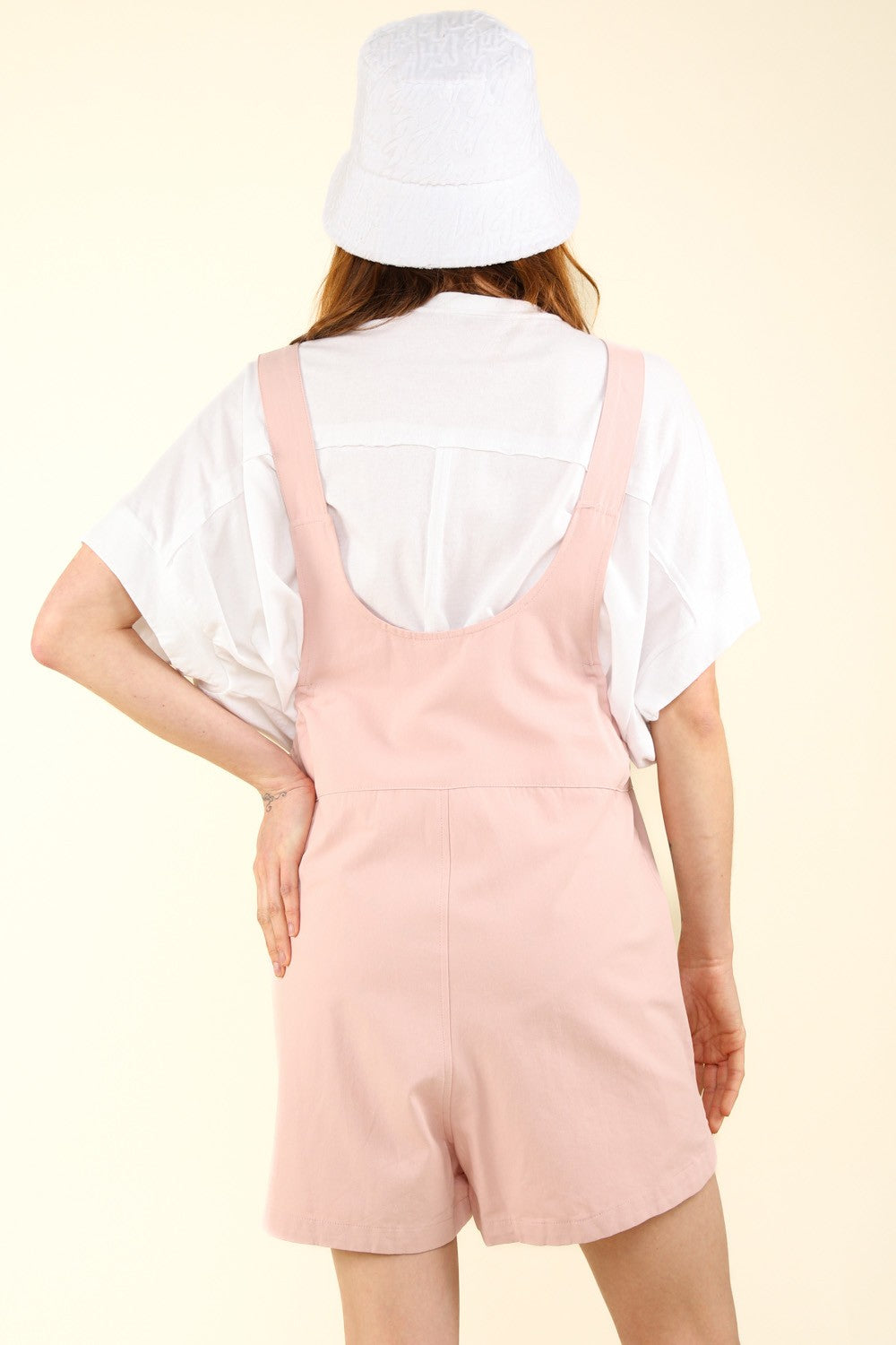 VERY J Adjustable Waist Spaghetti Strap Overalls with Pockets-TOPS / DRESSES-[Adult]-[Female]-2022 Online Blue Zone Planet