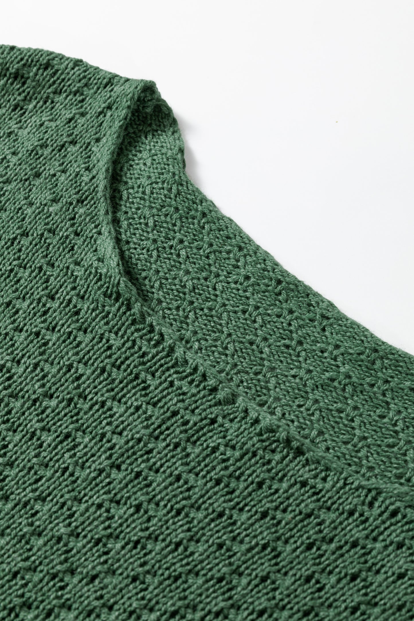 Mist Green Solid Lantern Sleeve Empire Waist Short Sweater Dress-TOPS / DRESSES-[Adult]-[Female]-2022 Online Blue Zone Planet