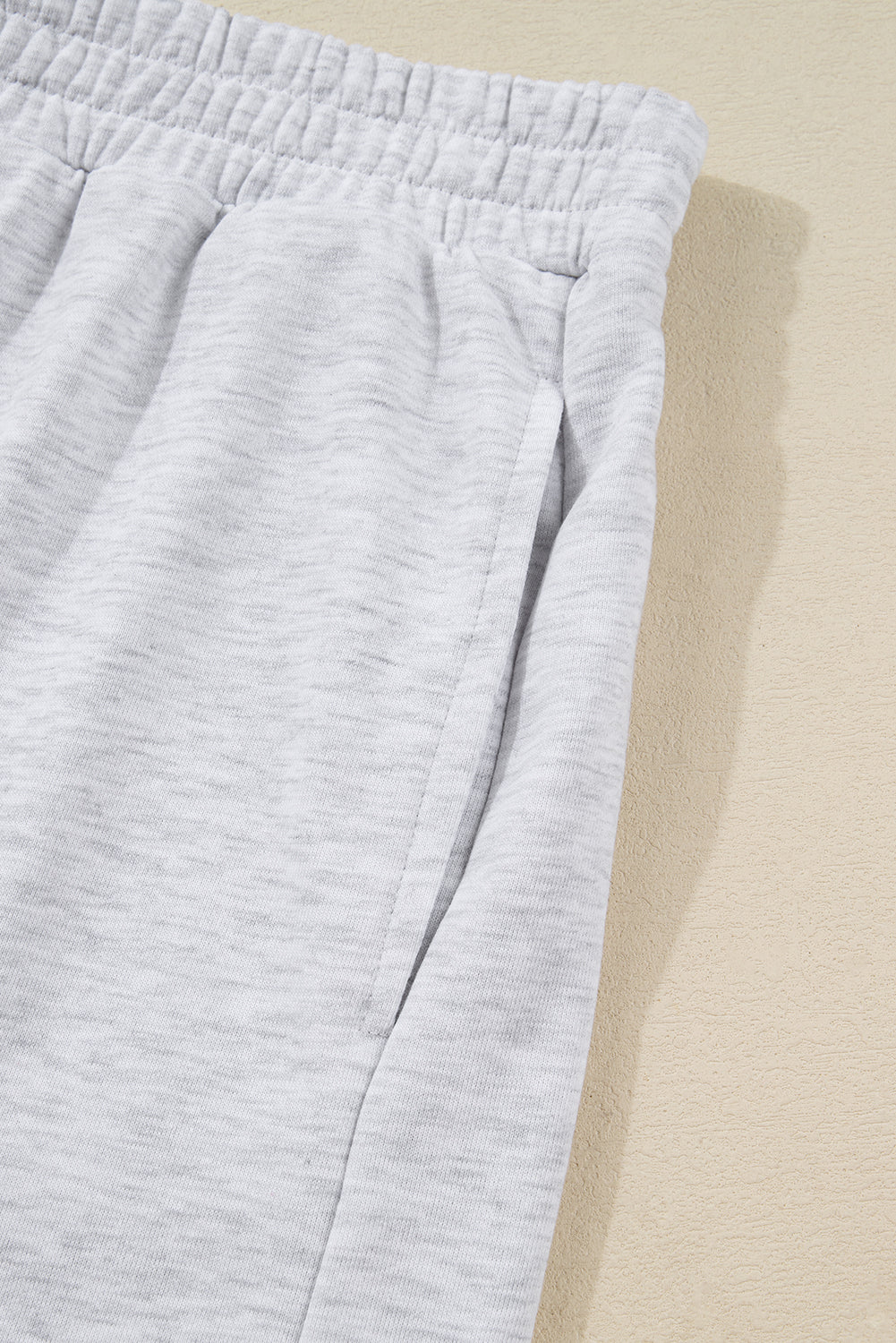 Light Grey Girly Bow Embroidered Puff Sleeve Pullover Loose Shorts Plus 2pcs Outfit-Plus Size/Plus Size Loungewear-[Adult]-[Female]-2022 Online Blue Zone Planet