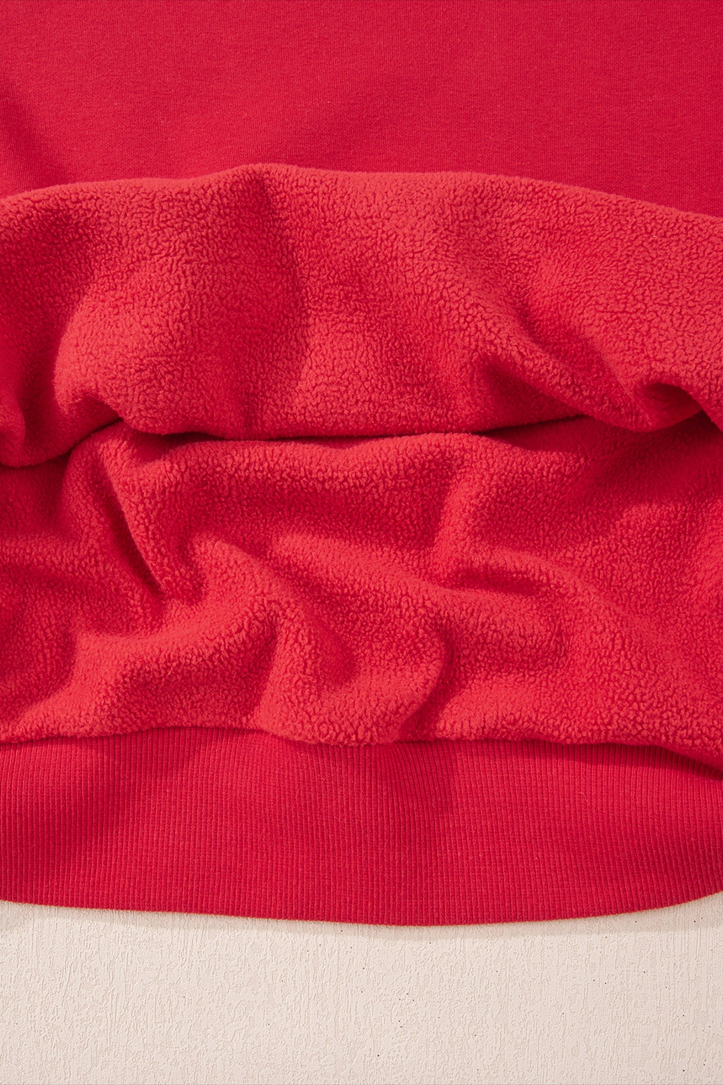 Racing Red Oversize Drop Shoulder Reversible Mock Neck Sweatshirt-Tops/Sweatshirts & Hoodies-[Adult]-[Female]-2022 Online Blue Zone Planet