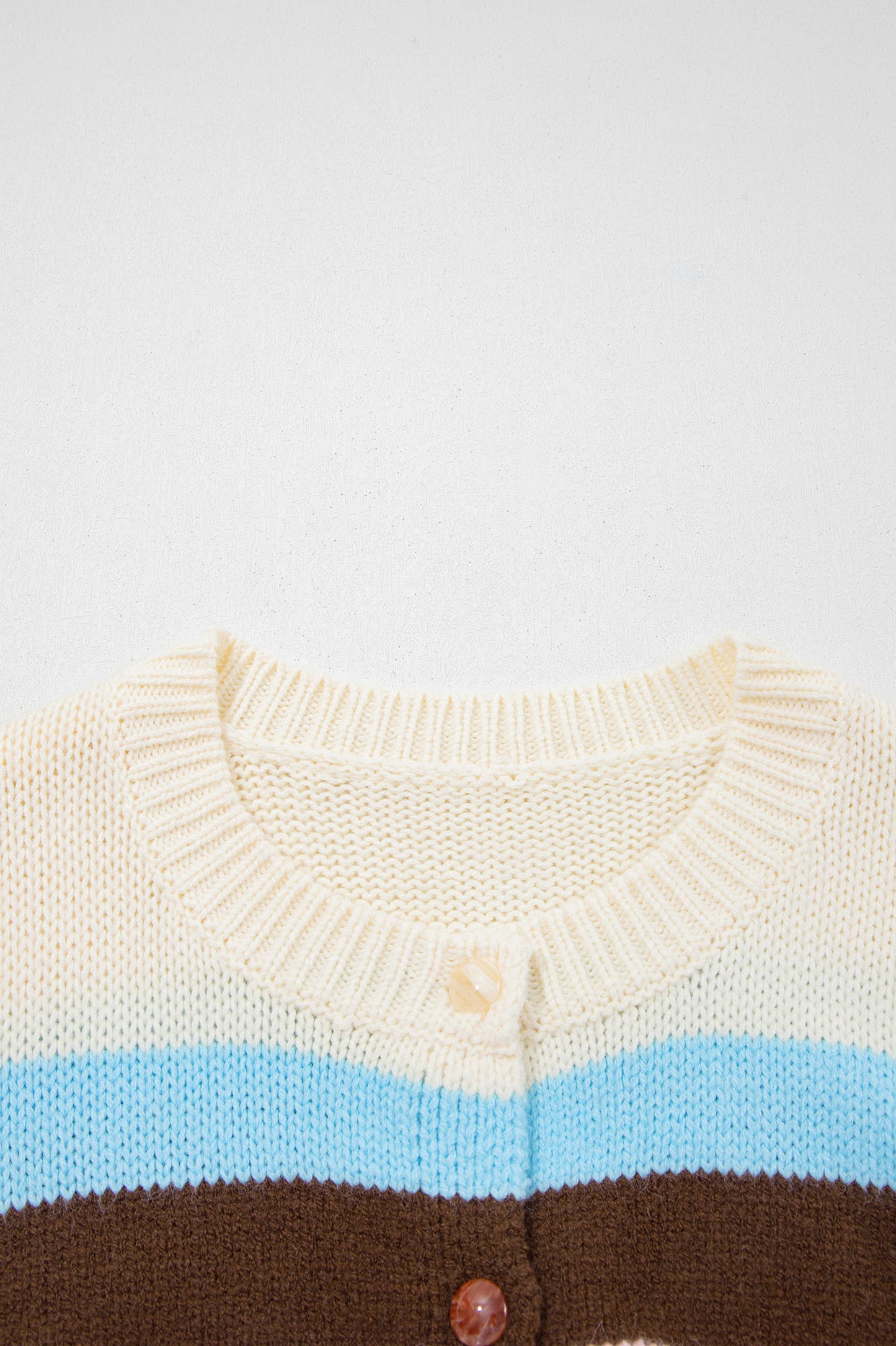 Pink Stripe Striped Colorblock Drop Shoulder Cardigan-Sweaters & Cardigans/Cardigans-[Adult]-[Female]-2022 Online Blue Zone Planet