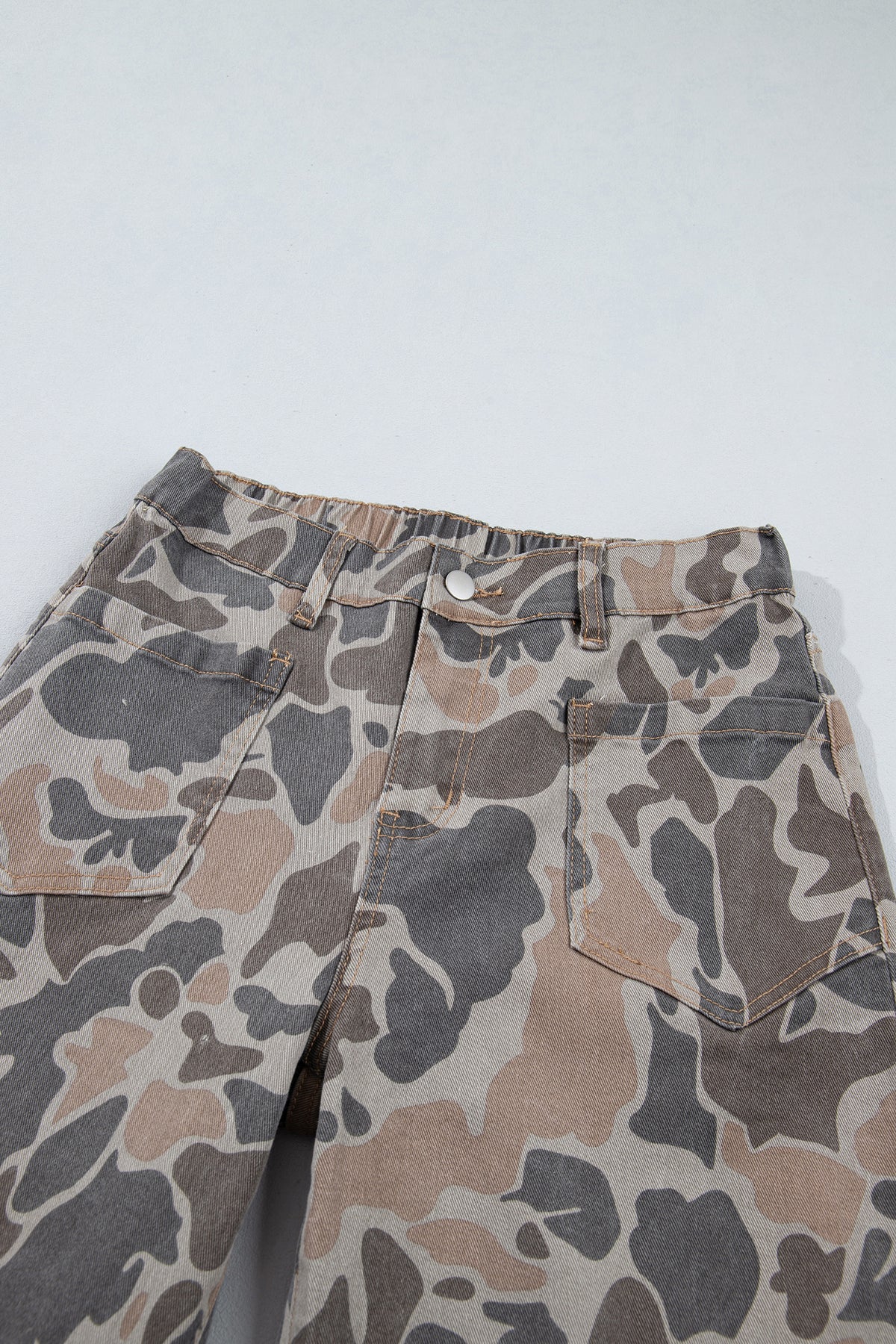 Multicolour Camouflage Shift Ankle Length Jeans-Bottoms/Jeans-[Adult]-[Female]-2022 Online Blue Zone Planet