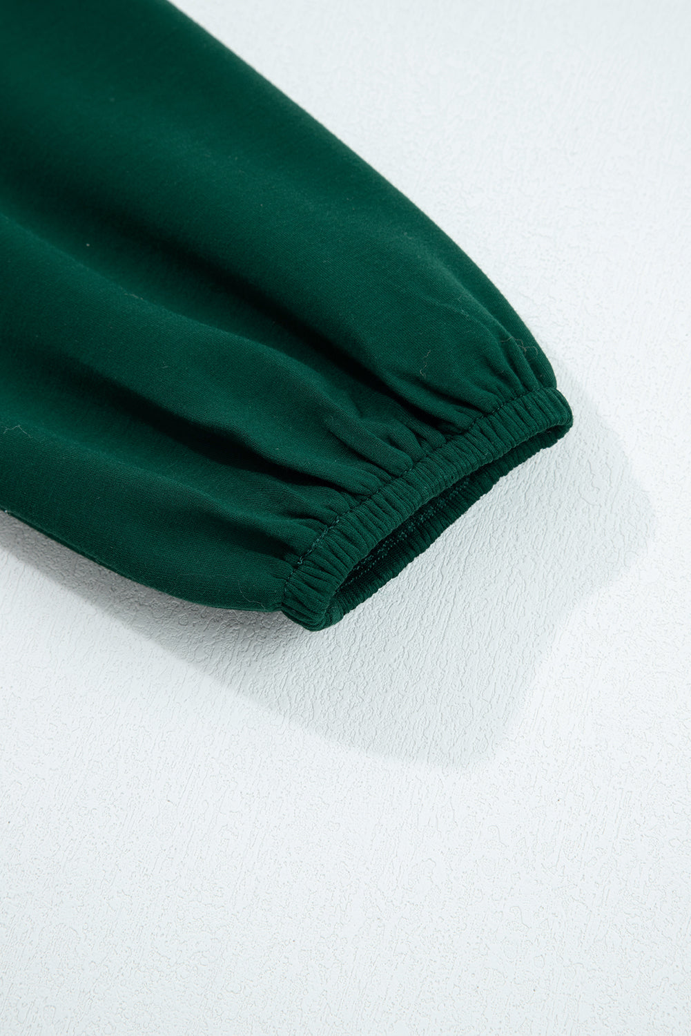 Blackish Green Solid Color Ruched Detail Long Sleeve Midi Dress-TOPS / DRESSES-[Adult]-[Female]-2022 Online Blue Zone Planet