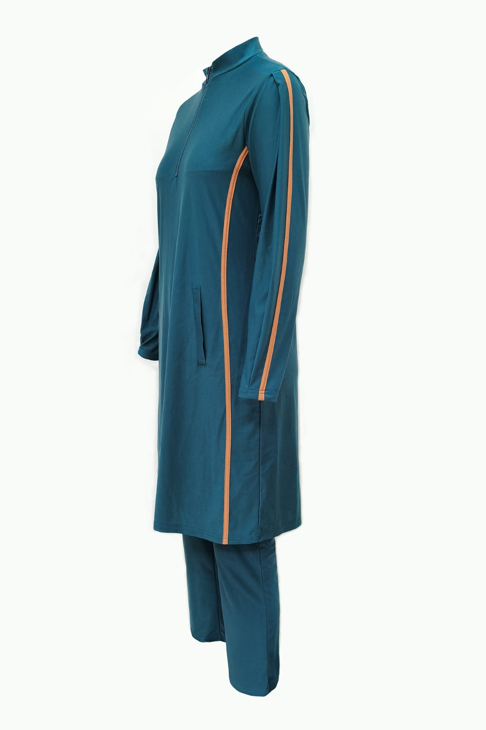 Cap, Quarter Zip Top and Pants Swim Set-TOPS / DRESSES-[Adult]-[Female]-2022 Online Blue Zone Planet