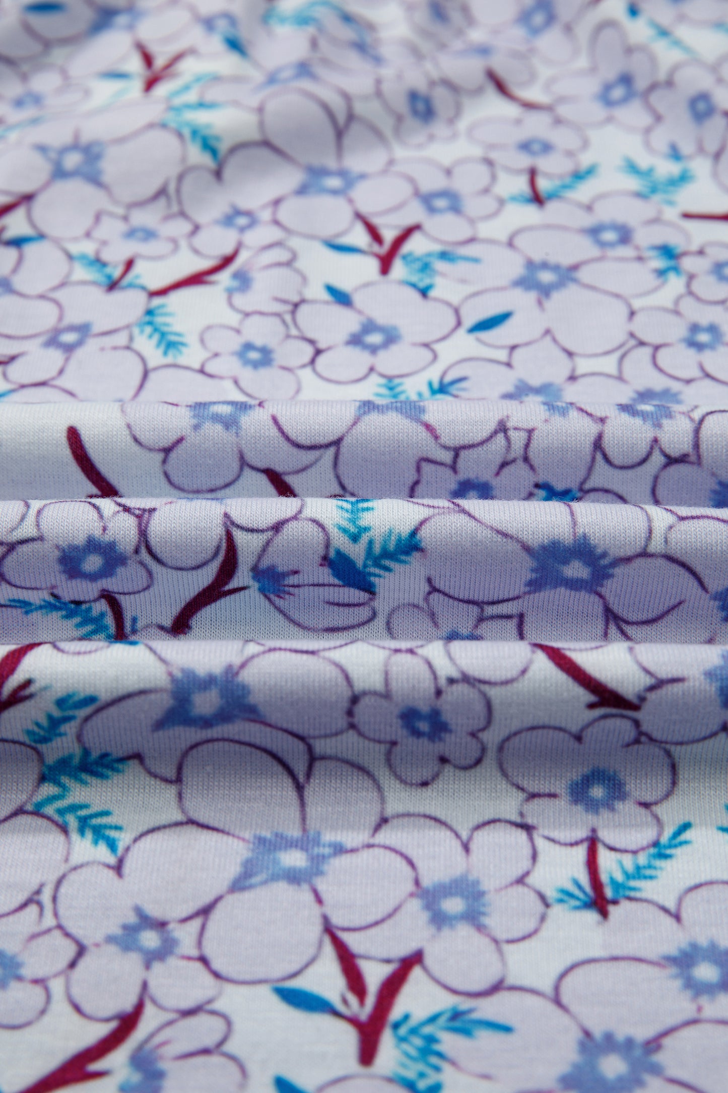 Beau Blue Color Block Plaid Bubble Sleeve Patchwork Blouse-Tops/Blouses & Shirts-[Adult]-[Female]-2022 Online Blue Zone Planet