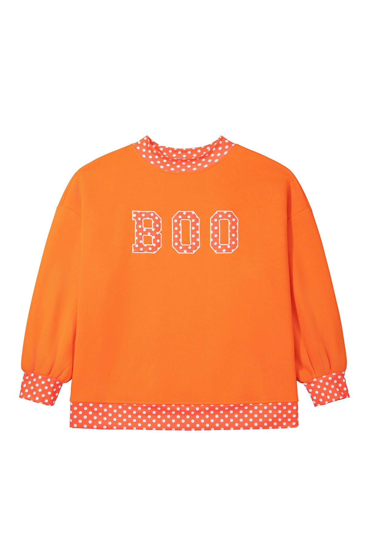 Fiery Red Casual Polka Dot Patchwork Letter Graphic Plus Size Sweatshirt-Plus Size/Plus Size Sweatshirts & Hoodies-[Adult]-[Female]-2022 Online Blue Zone Planet