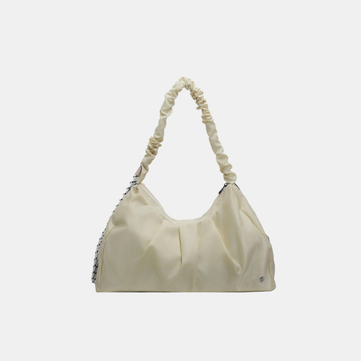 Blue Zone Planet | Ruched Large Tote Bag-TOPS / DRESSES-[Adult]-[Female]-Ivory-One Size-2022 Online Blue Zone Planet