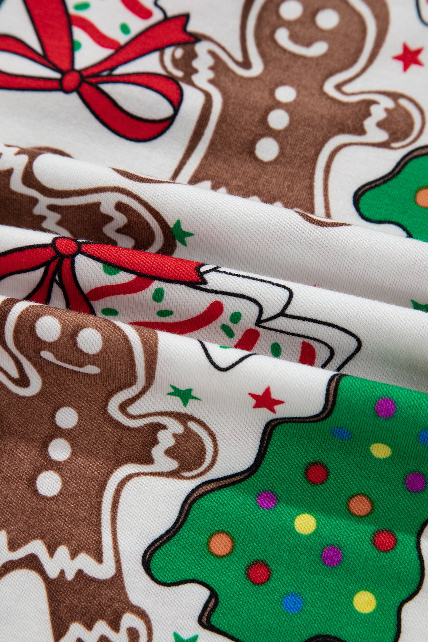 White Christmas Pattern Button V Neck Pullover Drawstring Pants 2pcs Lounge Set-Loungewear & Sleepwear/Loungewear-[Adult]-[Female]-2022 Online Blue Zone Planet