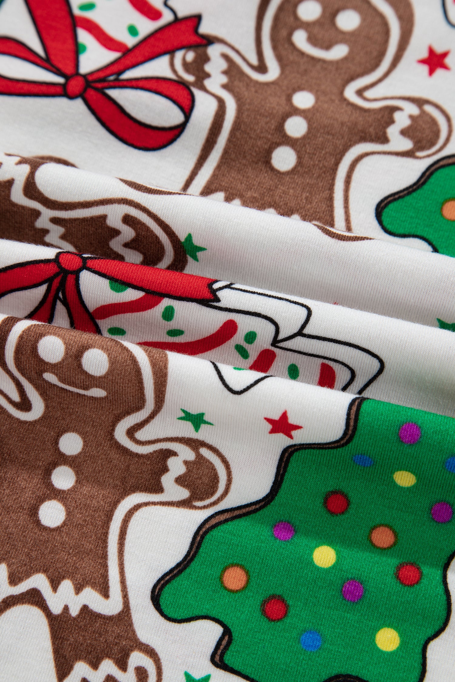 White Christmas Pattern Button V Neck Pullover Drawstring Pants 2pcs Lounge Set-Loungewear & Sleepwear/Loungewear-[Adult]-[Female]-2022 Online Blue Zone Planet