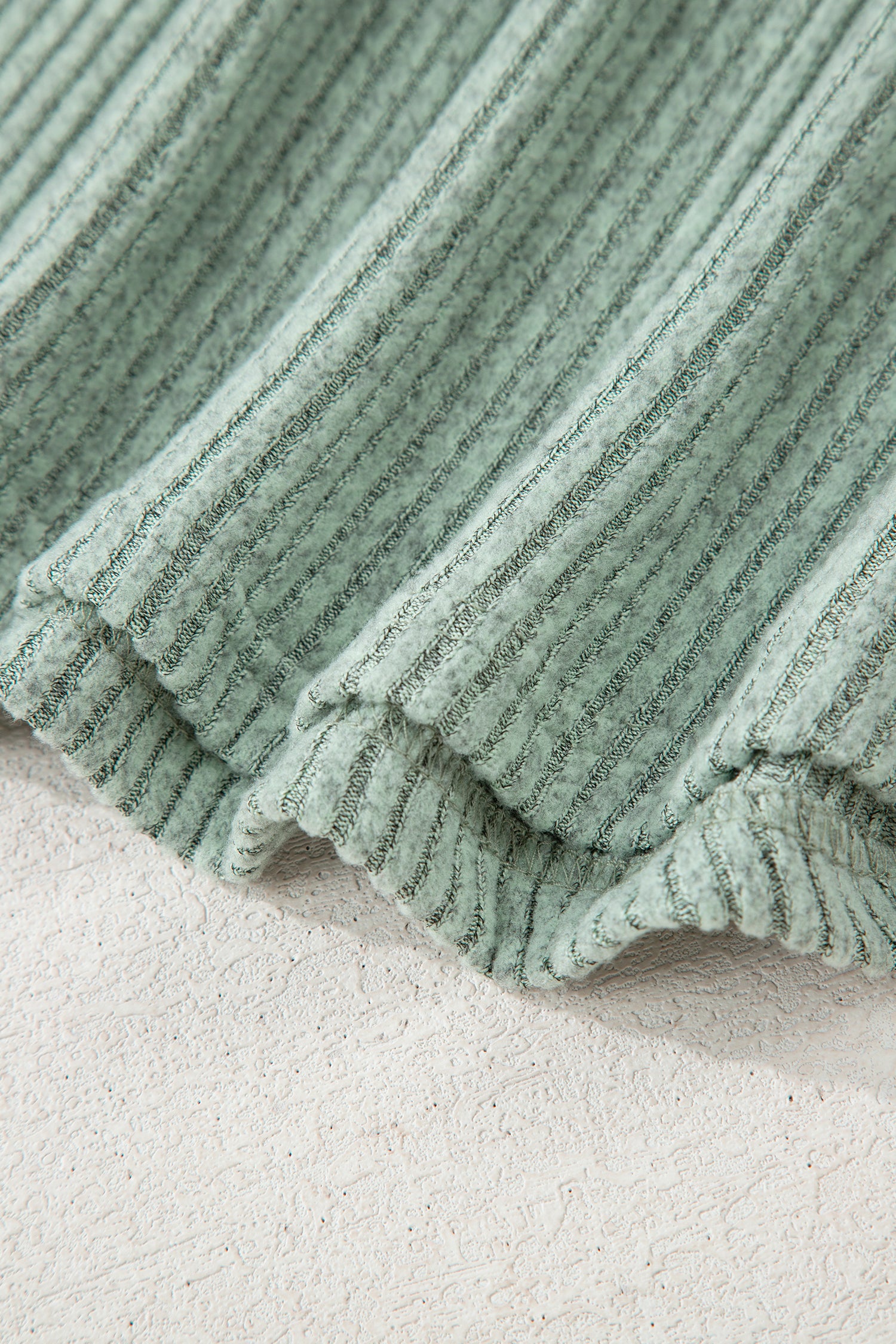 Grass Green Ribbed Notched Neck Knit Long Sleeve Leggings Two Pieces Lounge Set-Loungewear & Sleepwear/Loungewear-[Adult]-[Female]-2022 Online Blue Zone Planet