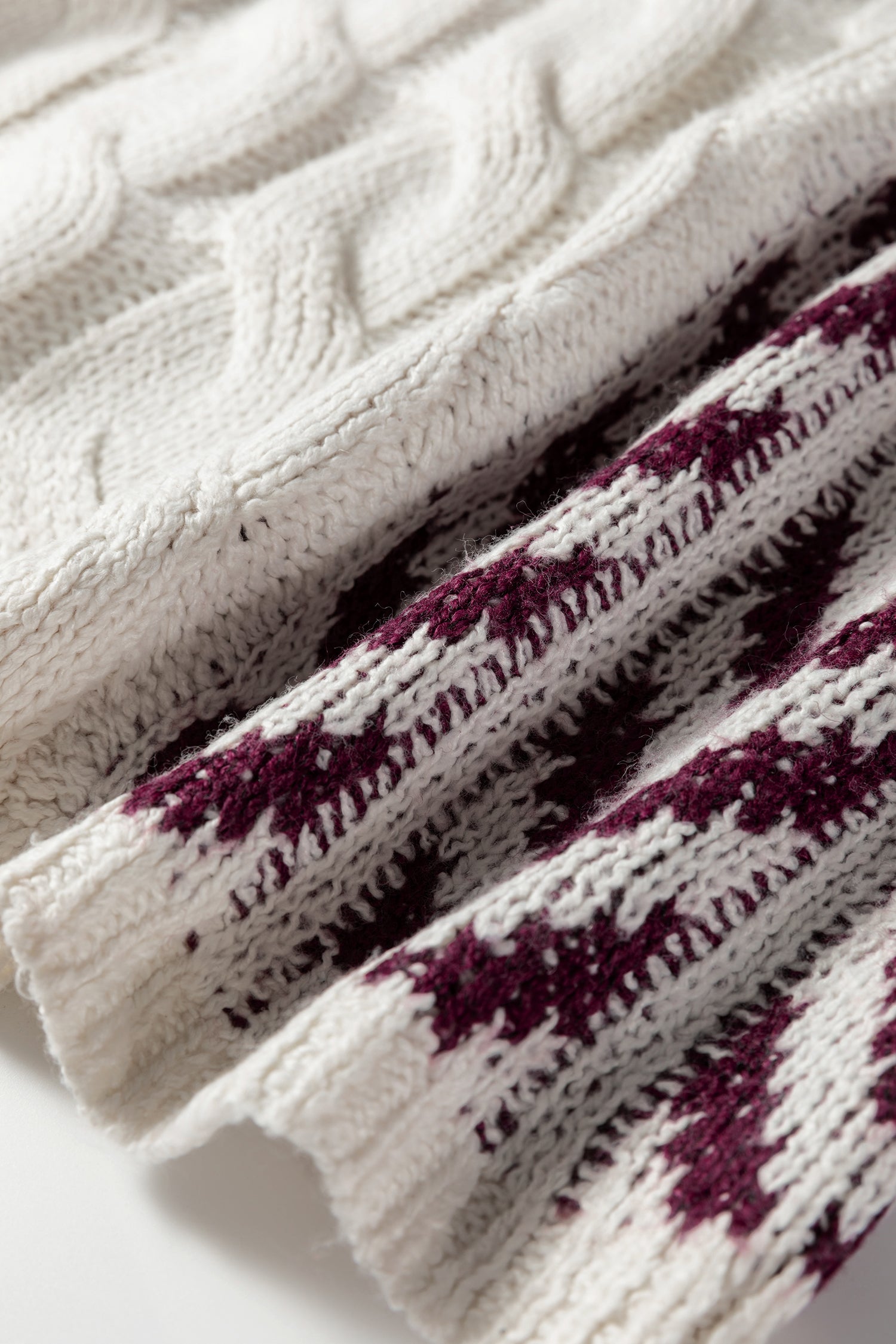 Purple Color Block Patchwork Knotted Back Loose Fit Sweater-TOPS / DRESSES-[Adult]-[Female]-2022 Online Blue Zone Planet