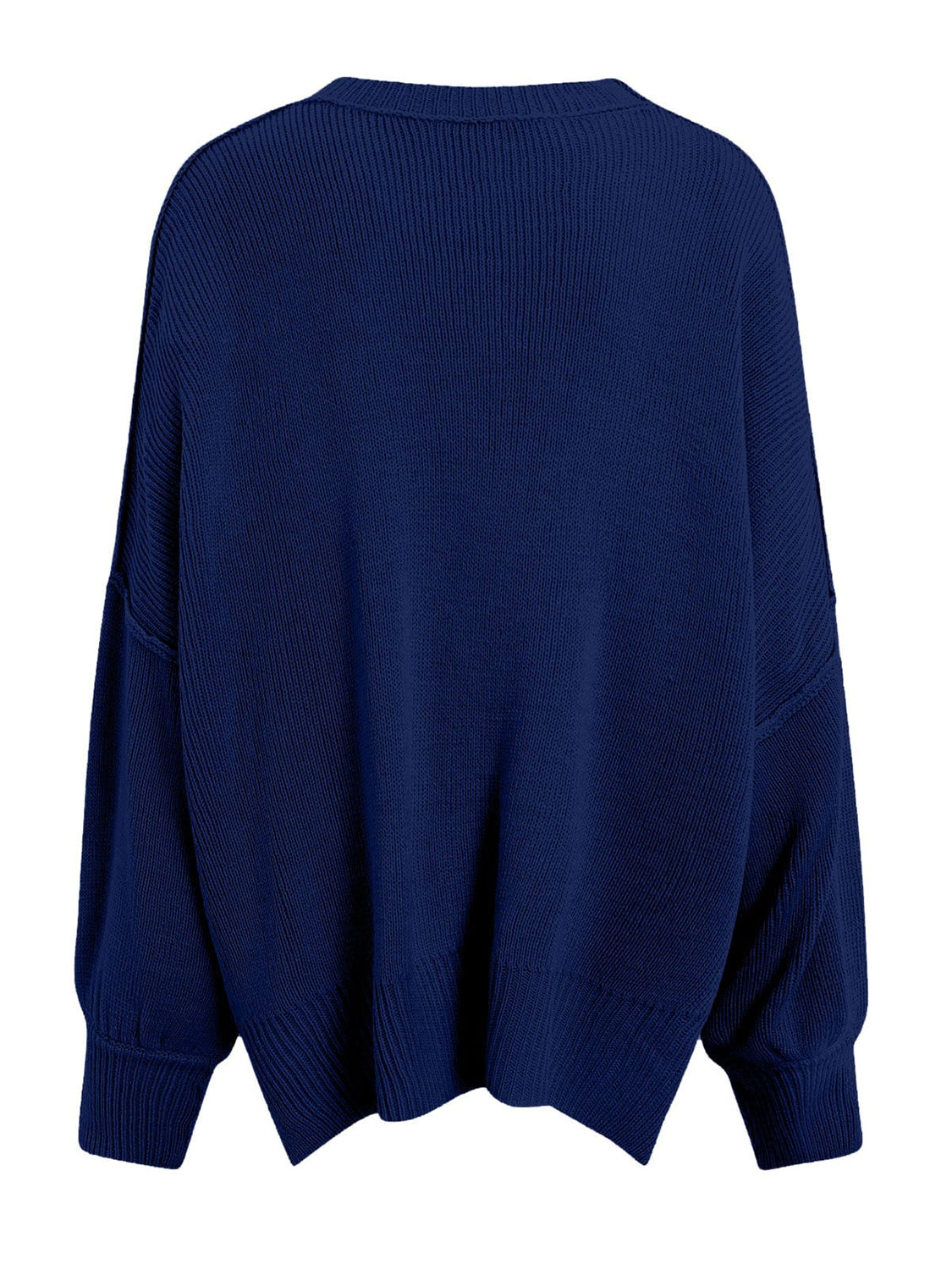 Round Neck Long Sleeve Sweater-TOPS / DRESSES-[Adult]-[Female]-2022 Online Blue Zone Planet