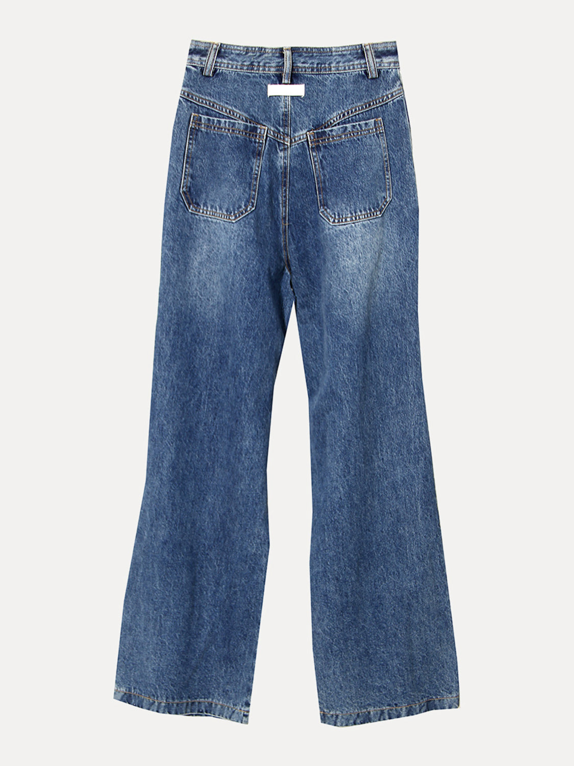 Lace Up Bootcut Jeans with Pockets BLUE ZONE PLANET