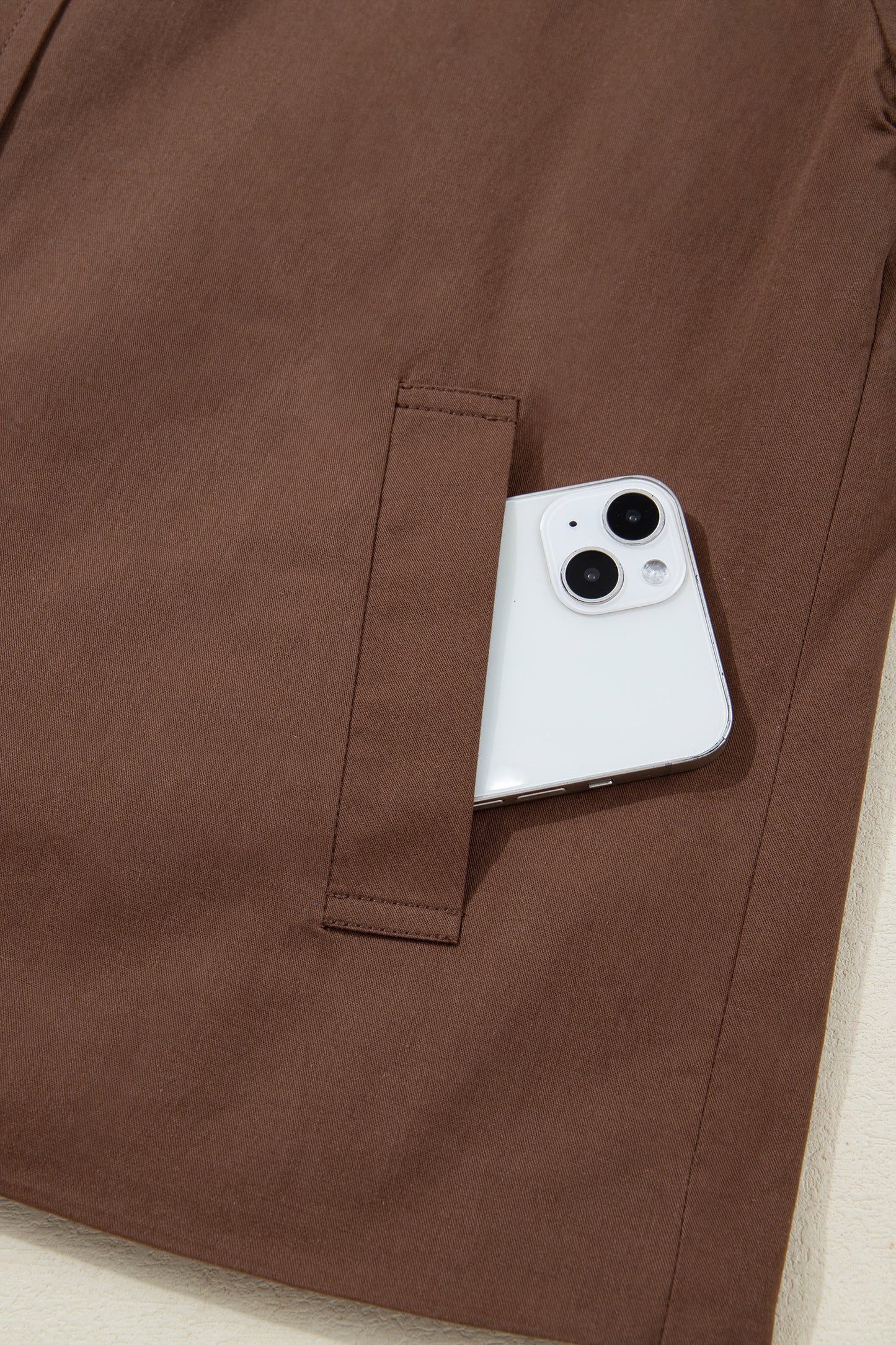 Dark Brown Collared Buttoned Leopard Liner Patchwork Chic Jacket-Outerwear/Jackets-[Adult]-[Female]-2022 Online Blue Zone Planet