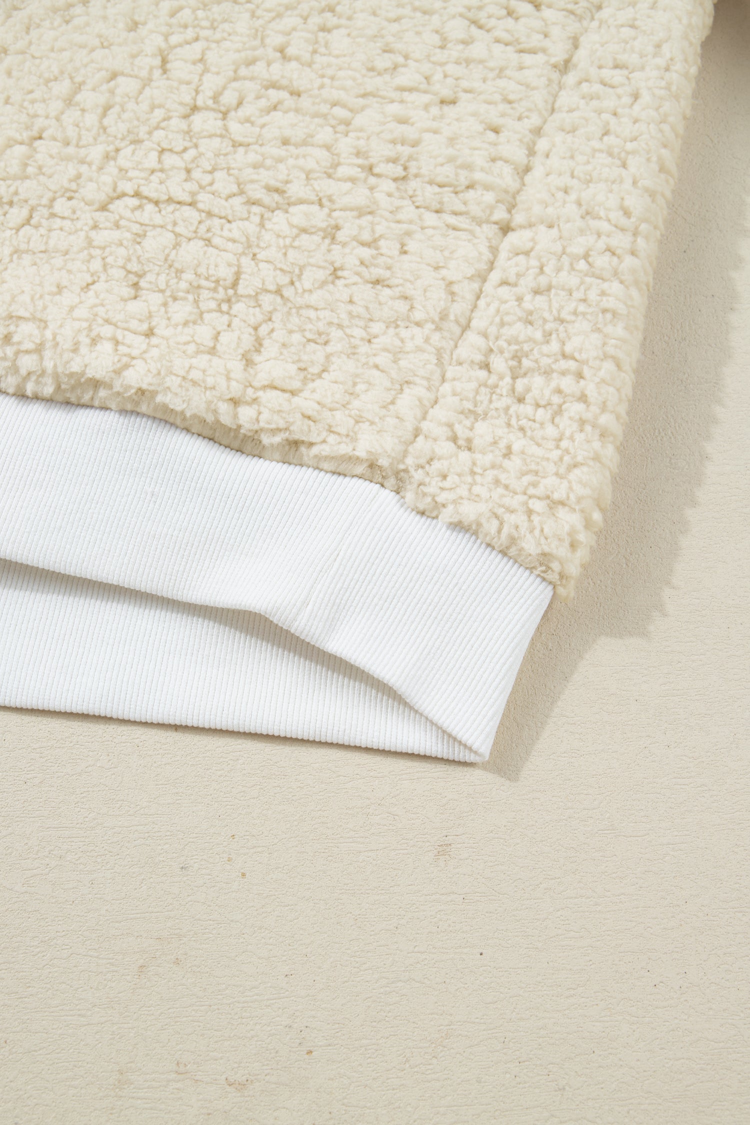 White MERRY CHRISTMAS Multicolor Embroidered Sherpa Pullover Sweatshirt-Tops/Sweatshirts & Hoodies-[Adult]-[Female]-2022 Online Blue Zone Planet