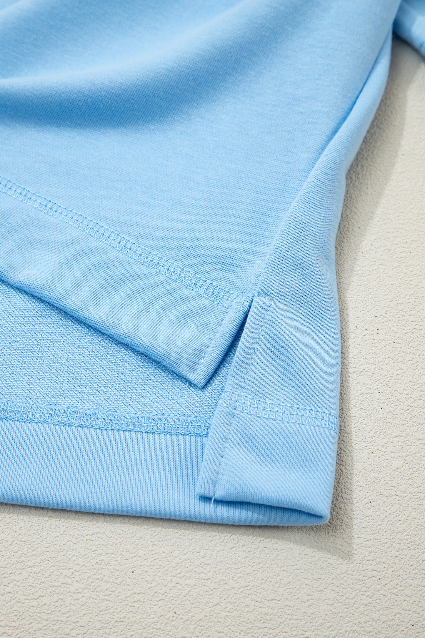 Sky Blue Drop Shoulder Boxy Tee and Barrel Pants Set-Two Piece Sets/Pant Sets-[Adult]-[Female]-2022 Online Blue Zone Planet