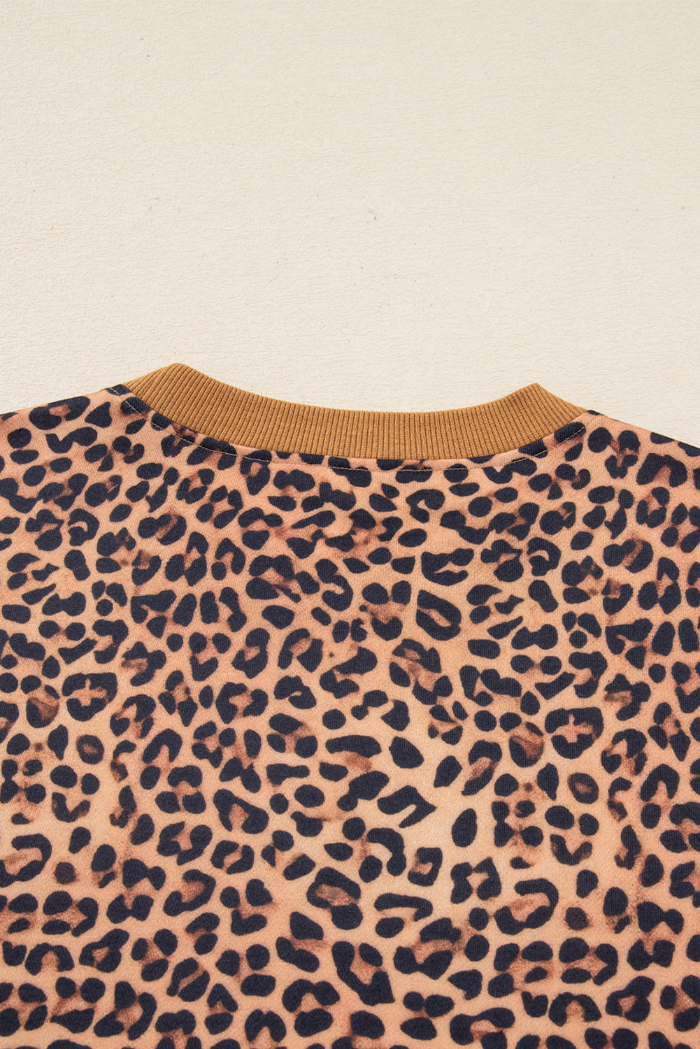 Khaki Leopard Pullover and Pants 2pcs Outfit with Bow Embroidery-Two Piece Sets/Pant Sets-[Adult]-[Female]-2022 Online Blue Zone Planet