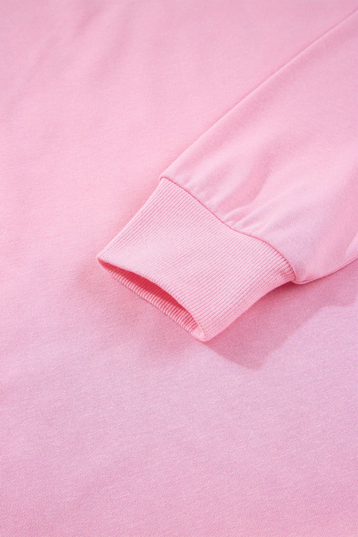 Pink Bow Sequin XOXO Letter Graphic Exposed Seam Baggy Sweatshirt-Tops/Sweatshirts & Hoodies-[Adult]-[Female]-2022 Online Blue Zone Planet