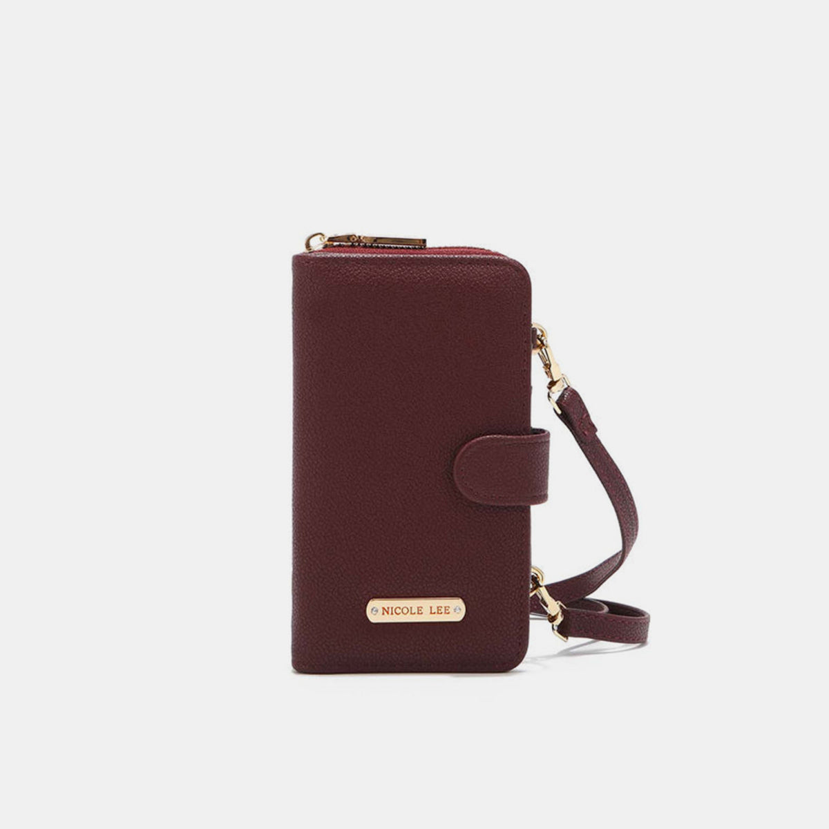 Blue Zone Planet | Nicole Lee USA 2 Piece Phone Case Crossbody Wallet-TOPS / DRESSES-[Adult]-[Female]-Wine-One Size-2022 Online Blue Zone Planet