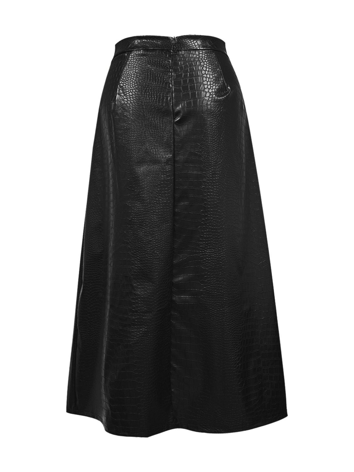 High Waist Midi Skirt-BOTTOMS SIZES SMALL MEDIUM LARGE-[Adult]-[Female]-2022 Online Blue Zone Planet