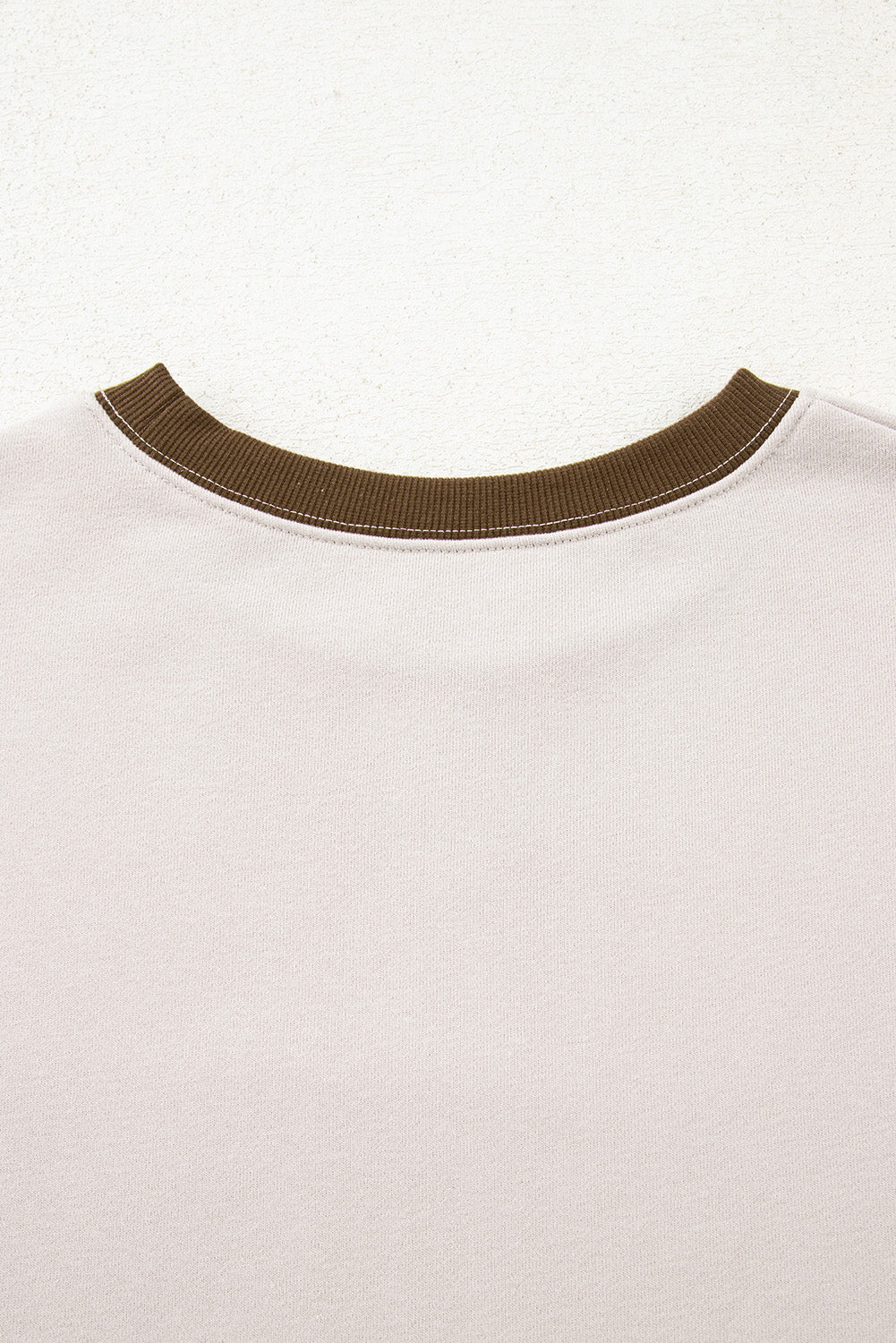 Parchment Striped Colorblock Patchwork Drop Shoulder Sweatshirt-Tops/Sweatshirts & Hoodies-[Adult]-[Female]-2022 Online Blue Zone Planet