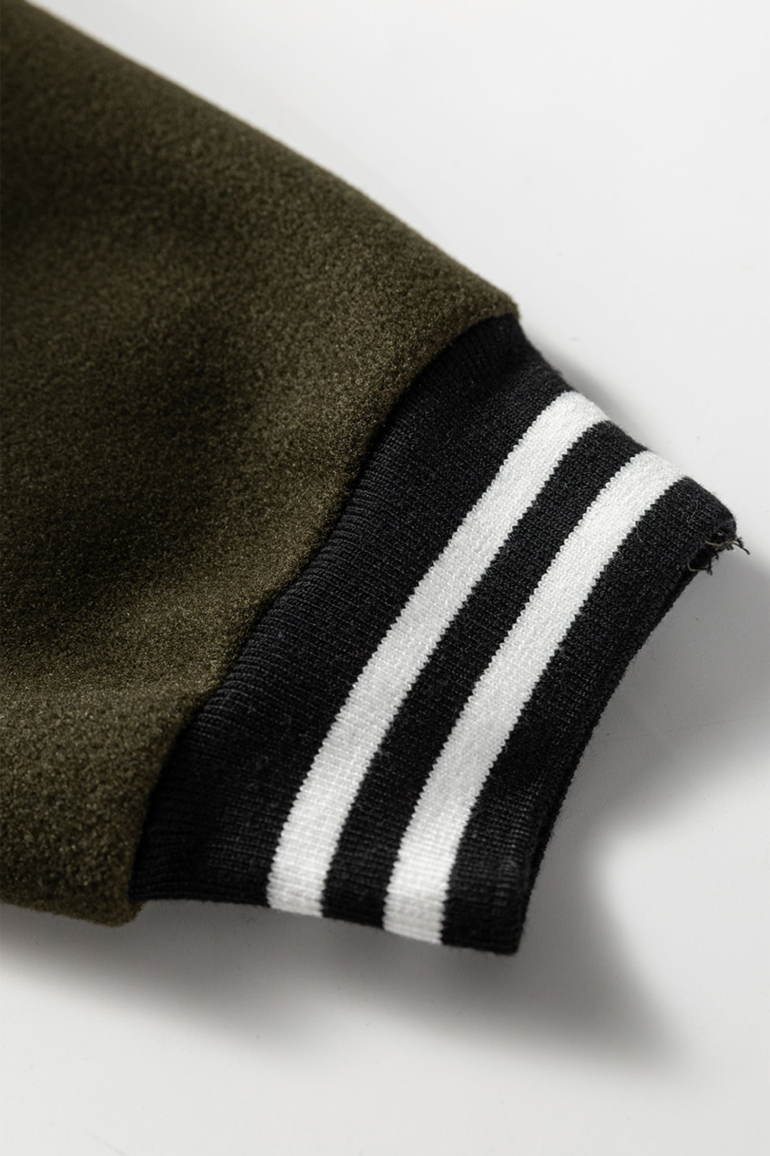 Four Leaf Clover Contrast Cuffed Drop Shoulder Zip up Tunic Hoodie-Tops / Dresses-[Adult]-[Female]-2022 Online Blue Zone Planet