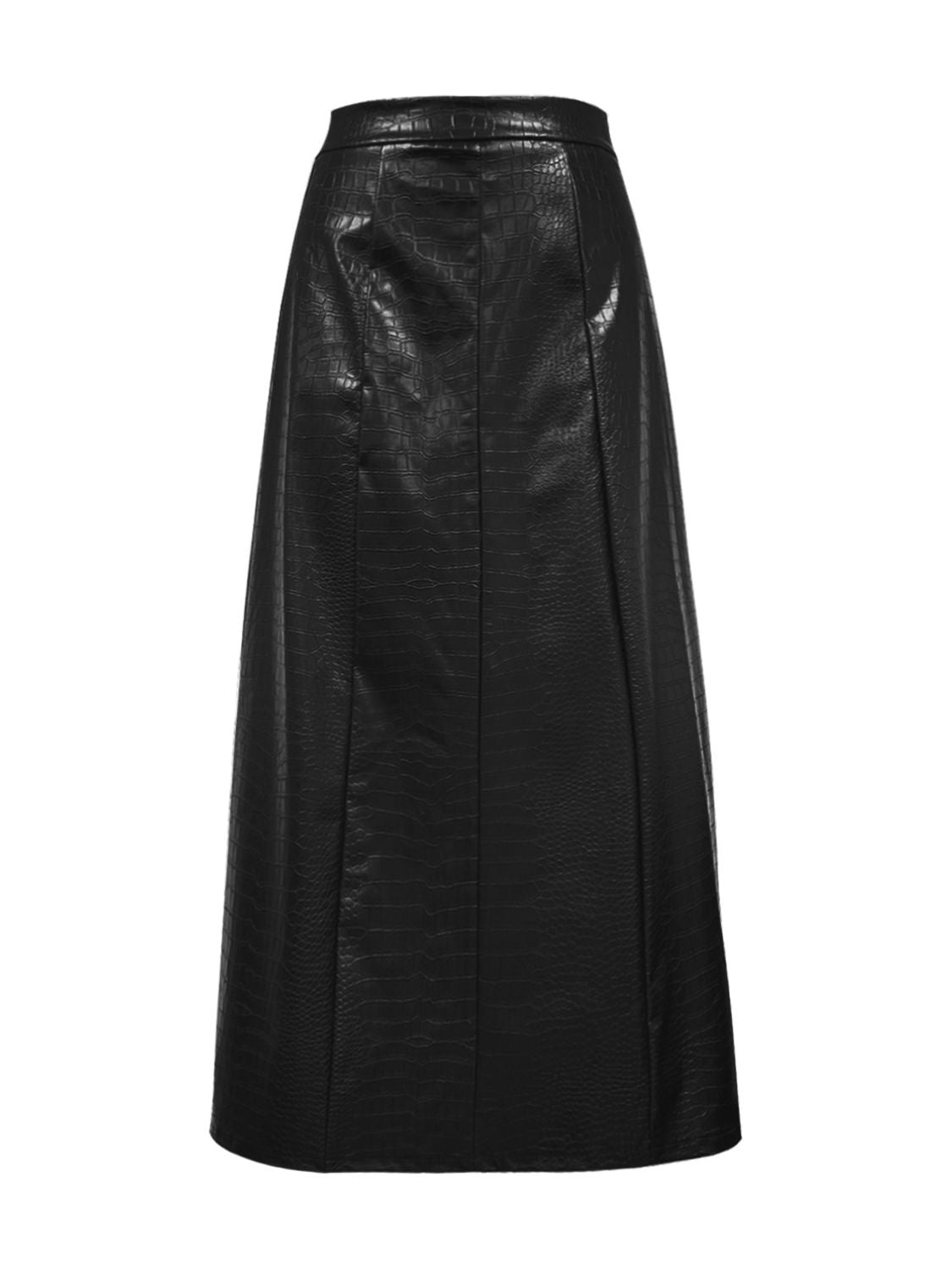 High Waist Midi Skirt-BOTTOMS SIZES SMALL MEDIUM LARGE-[Adult]-[Female]-2022 Online Blue Zone Planet