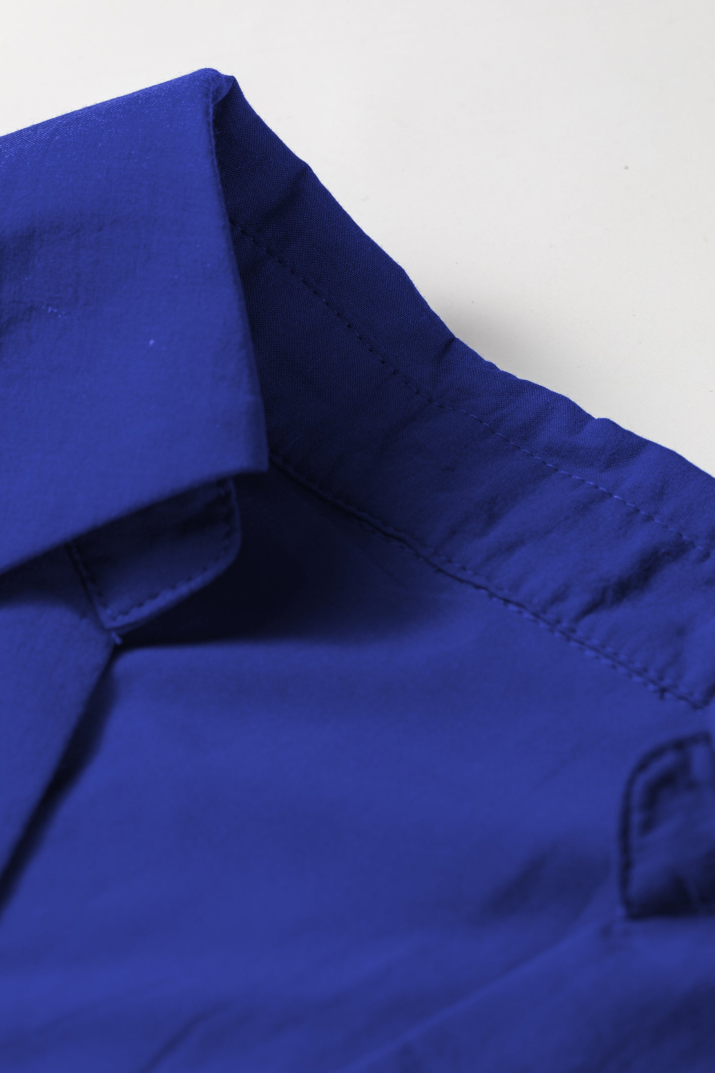 Dark Blue Solid Color Eyelet Embroidered T Shirt Mini Dress-TOPS / DRESSES-[Adult]-[Female]-2022 Online Blue Zone Planet