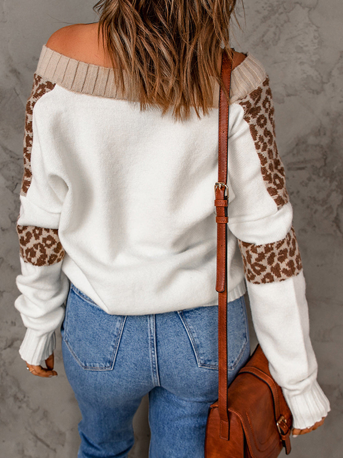 Leopard Long Sleeve Sweater-TOPS / DRESSES-[Adult]-[Female]-2022 Online Blue Zone Planet