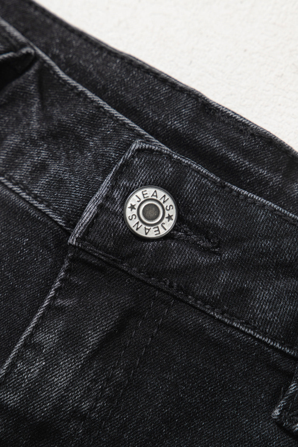 Black Wide Leg Pocketed High Waist Jeans-Bottoms/Jeans-[Adult]-[Female]-2022 Online Blue Zone Planet