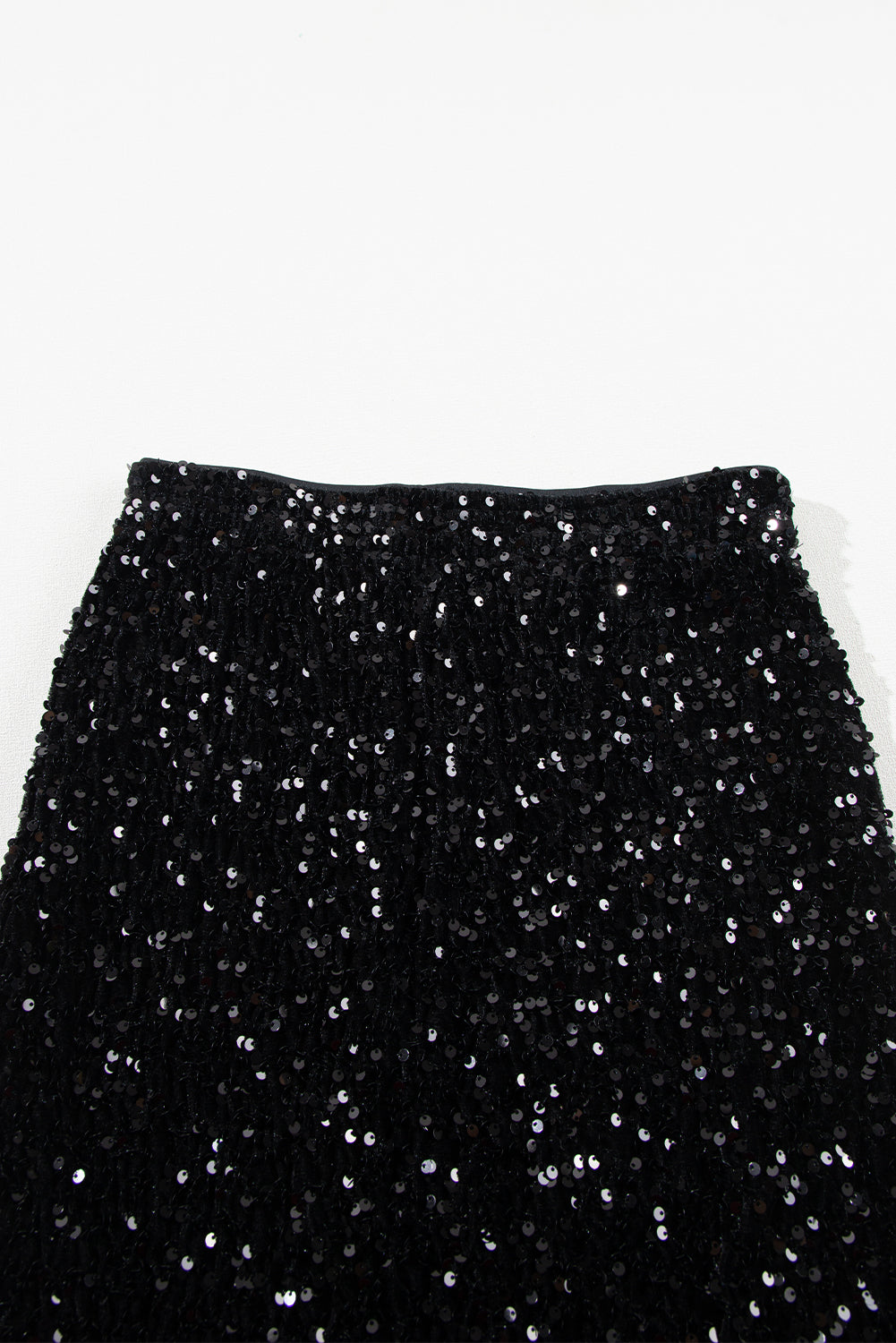 Black Sequin Bodycon Mini Skirt-Bottoms/Skirts & Petticoat-[Adult]-[Female]-2022 Online Blue Zone Planet