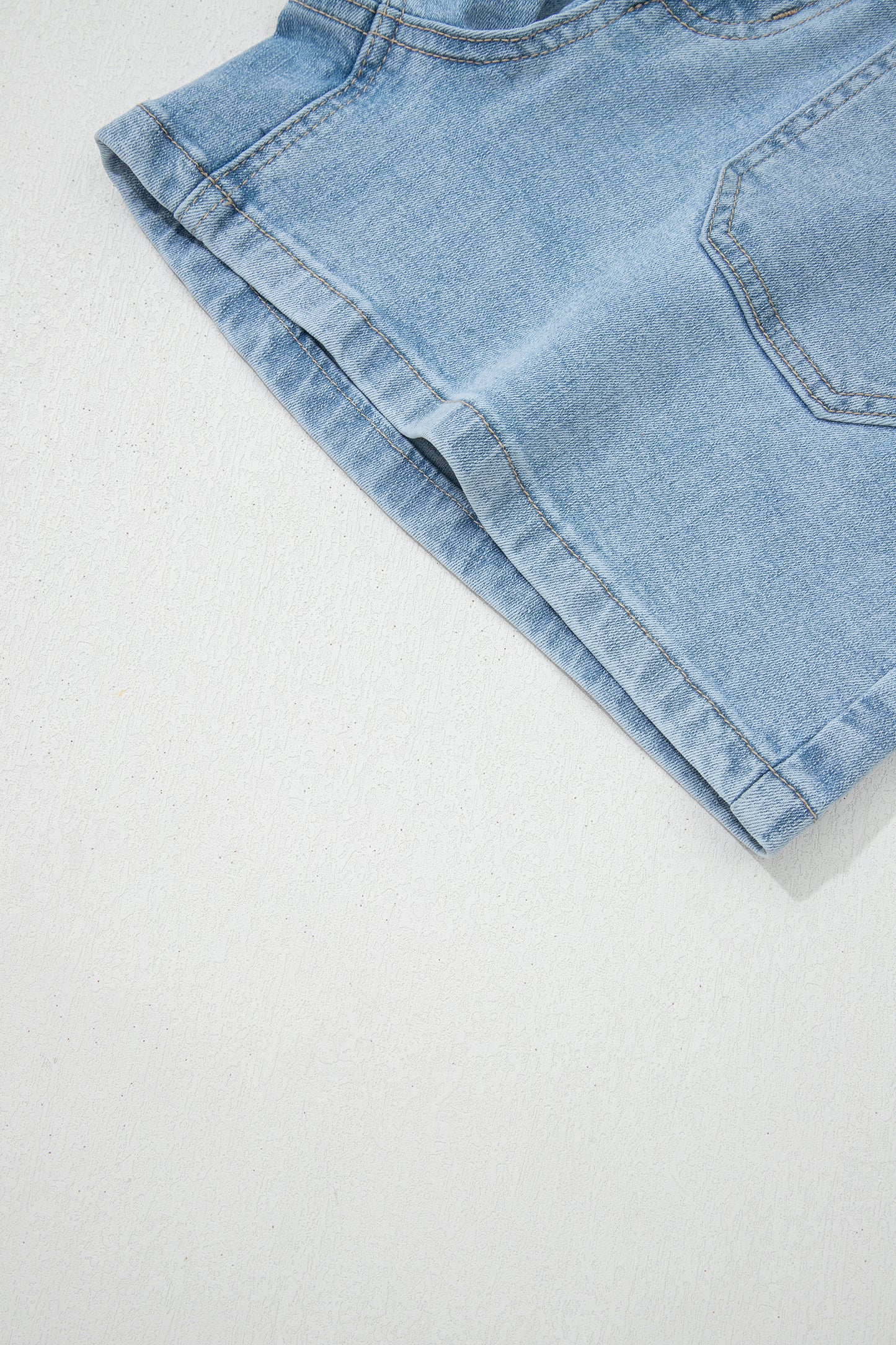 Myosotis High Rise Patch Pocket Denim Shorts-Bottoms/Denim Shorts-[Adult]-[Female]-2022 Online Blue Zone Planet