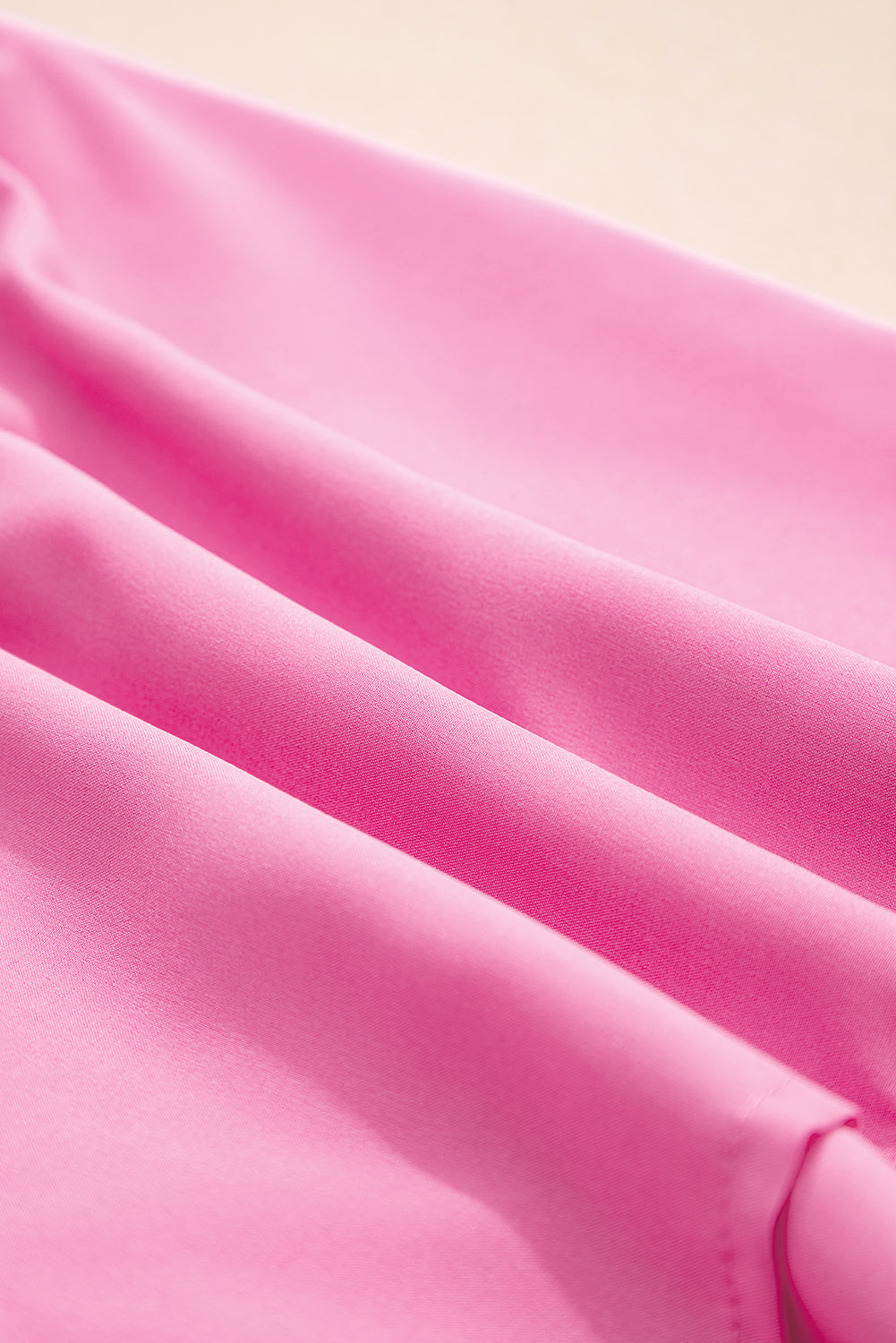 Bright Pink Crossed Waist Tiered Flowy Shorts-Bottoms/Casual Shorts-[Adult]-[Female]-2022 Online Blue Zone Planet