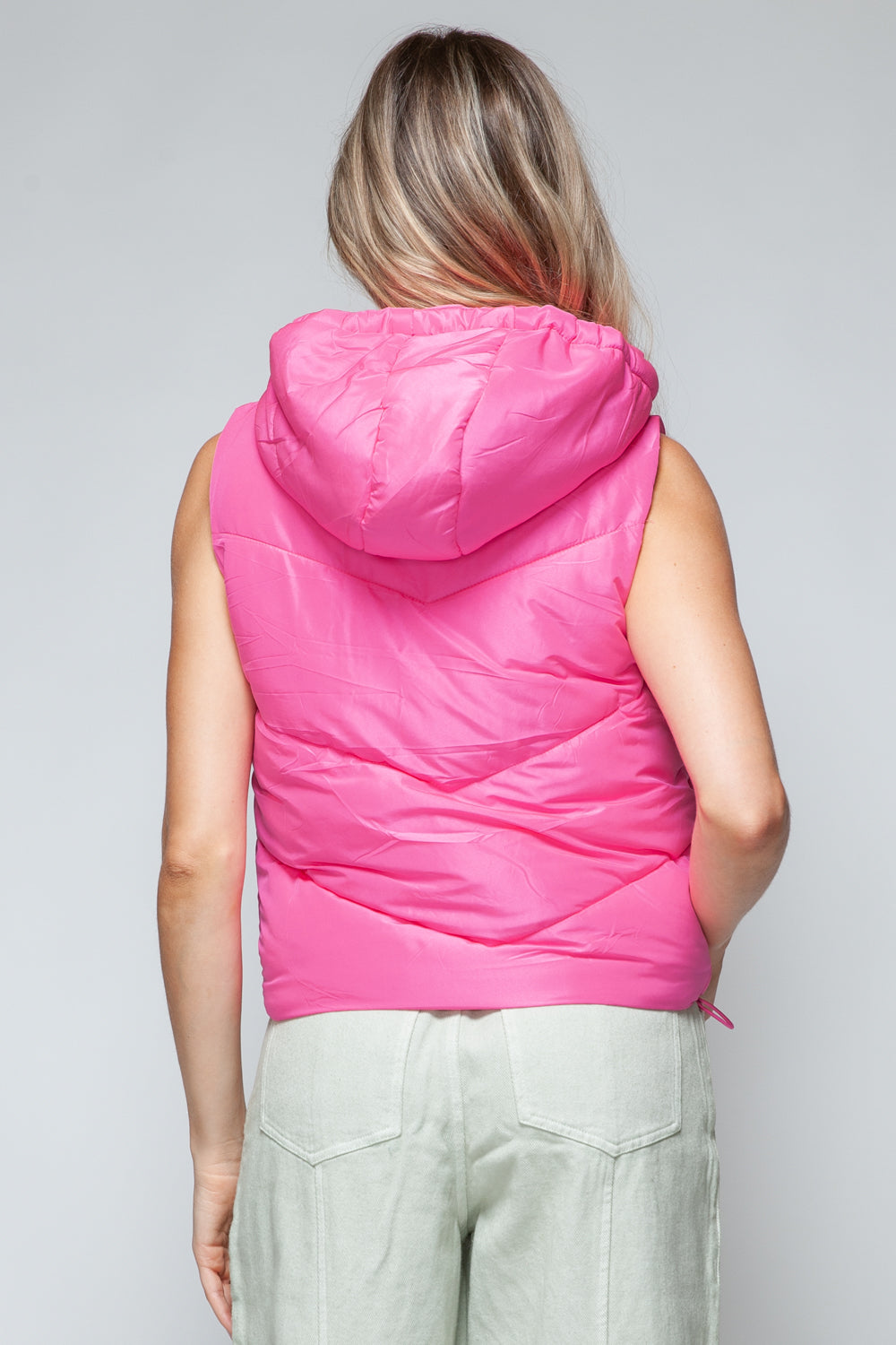 Snobbish Zip Up Quilted Hooded Vest-TOPS / DRESSES-[Adult]-[Female]-2022 Online Blue Zone Planet