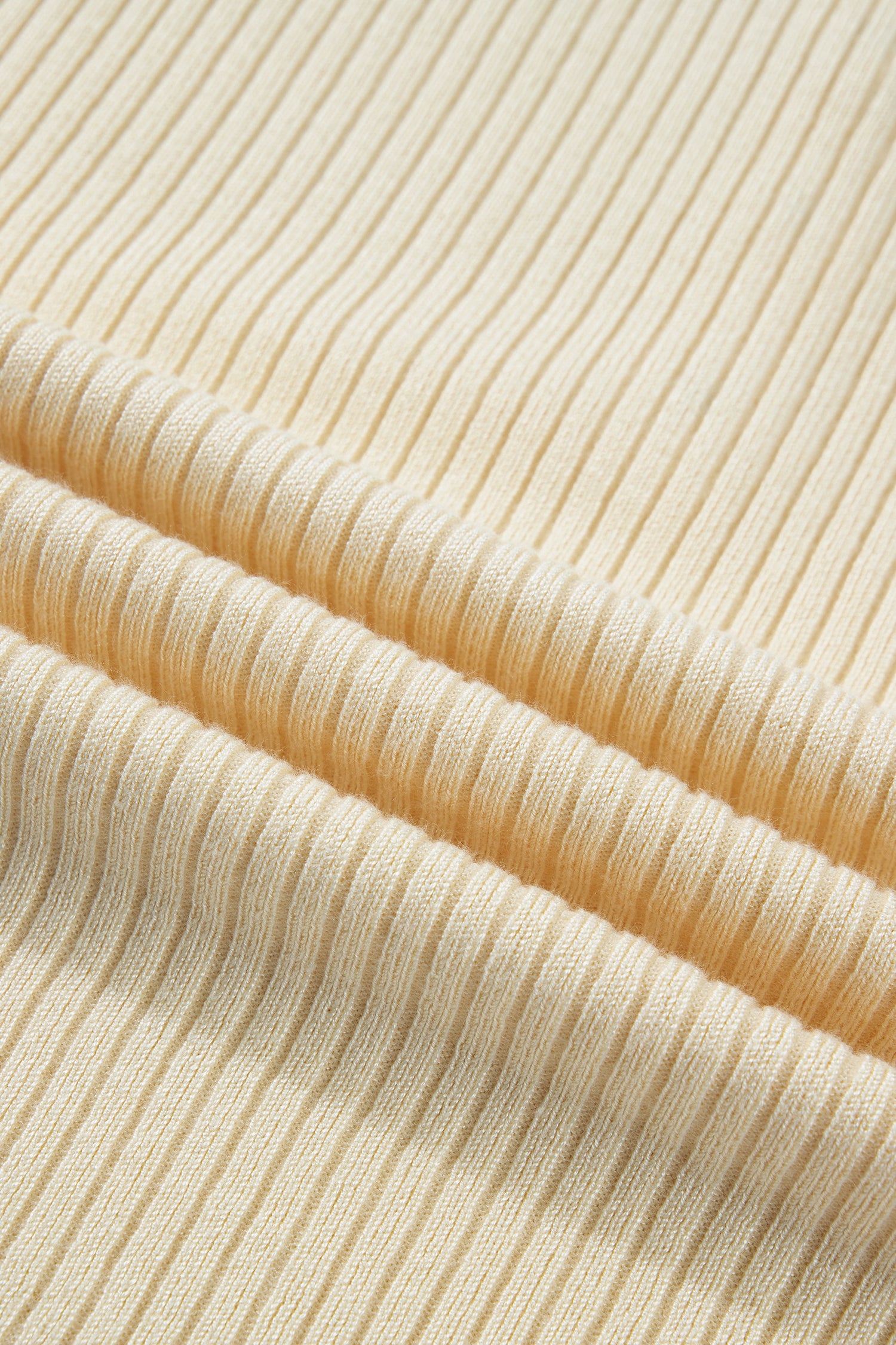 Apricot V Neck Ribbed Knit Striped Trim Short Sleeve Sweater-Sweaters & Cardigans/Short Sleeve Sweaters-[Adult]-[Female]-2022 Online Blue Zone Planet