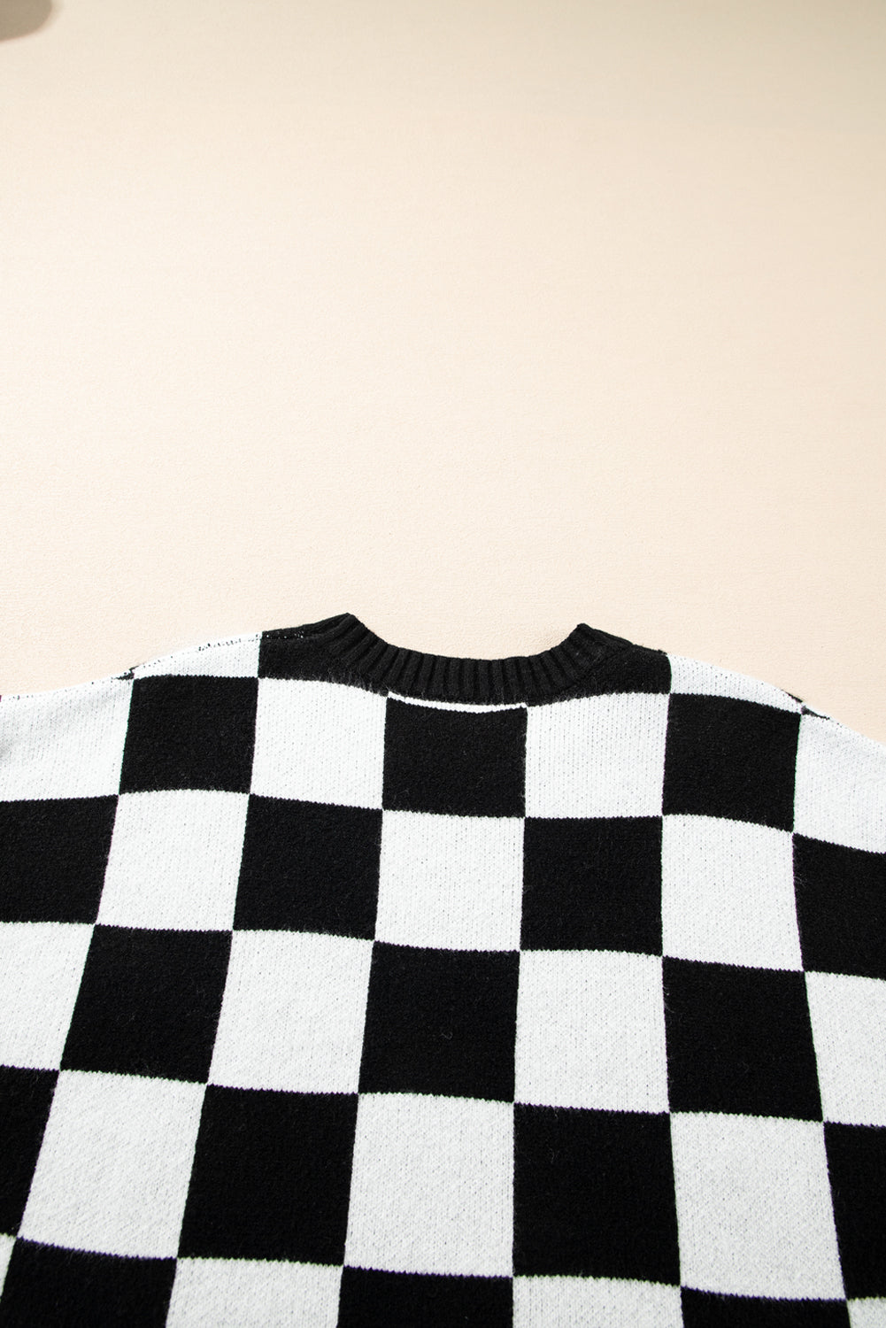 Color black Colorblock Plaid Pattern Ribbed Trim Sweater Tank Top-Sweaters & Cardigans/Sweater Vests-[Adult]-[Female]-2022 Online Blue Zone Planet