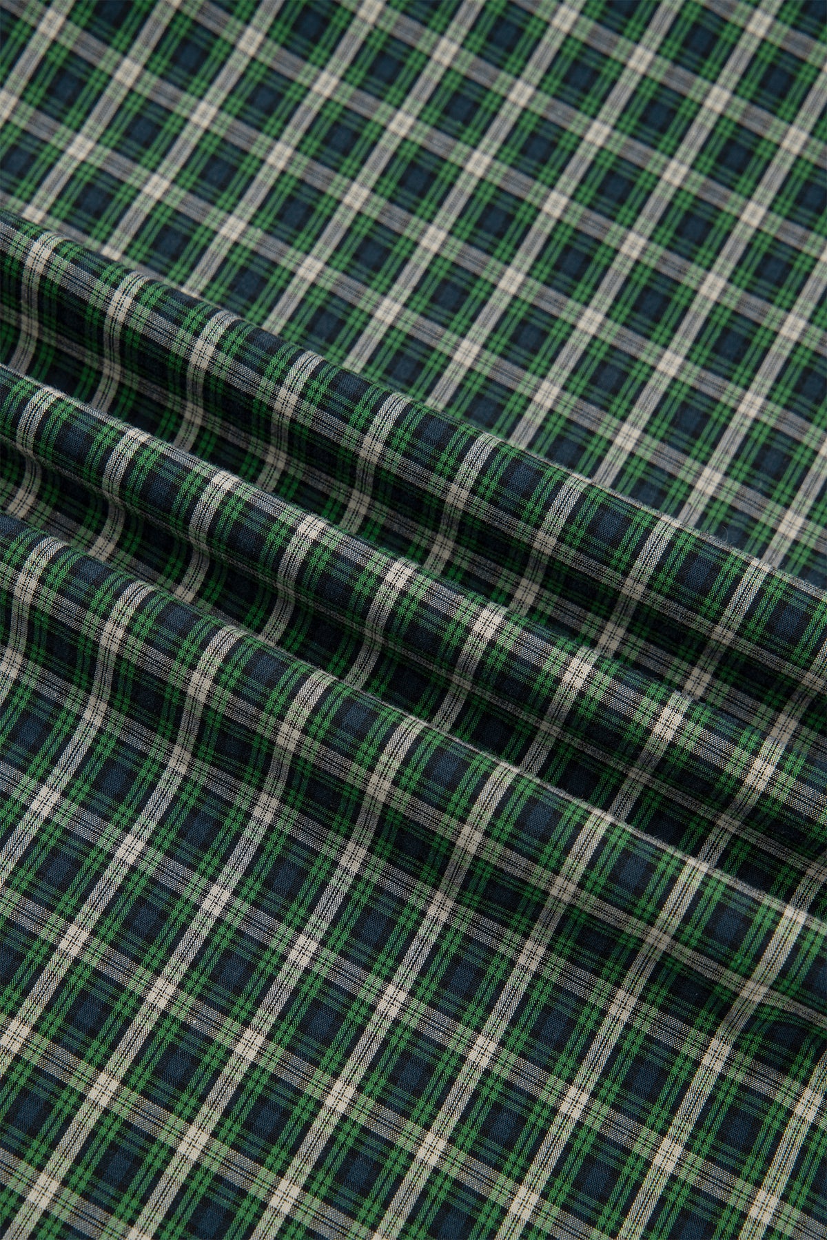 Green Plaid Square Neck Shirred High Waist Ruffle Hem Dress-TOPS / DRESSES-[Adult]-[Female]-2022 Online Blue Zone Planet