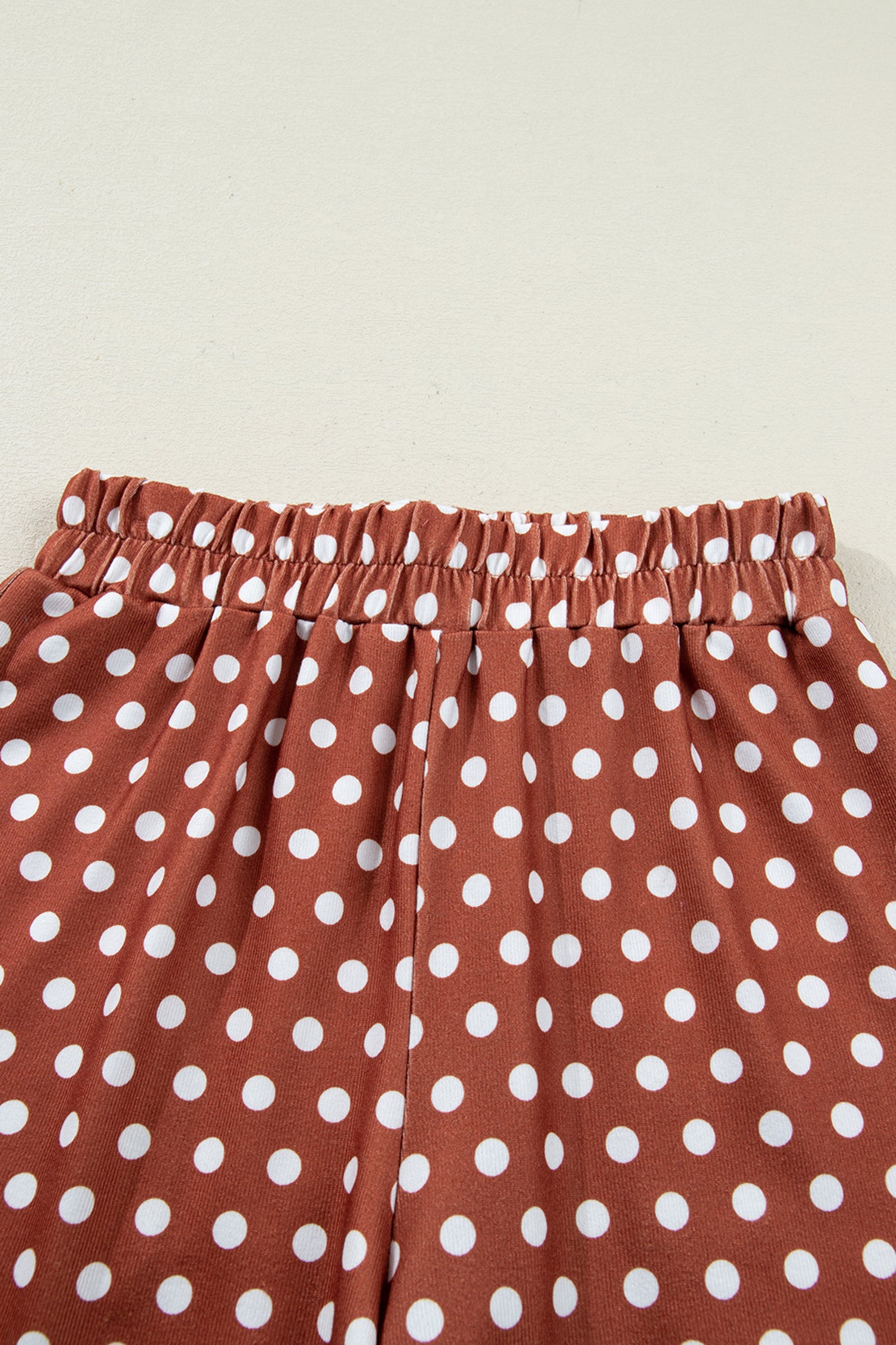Brown Polka Dot Print Short Set-Two Piece Sets/Short Sets-[Adult]-[Female]-2022 Online Blue Zone Planet