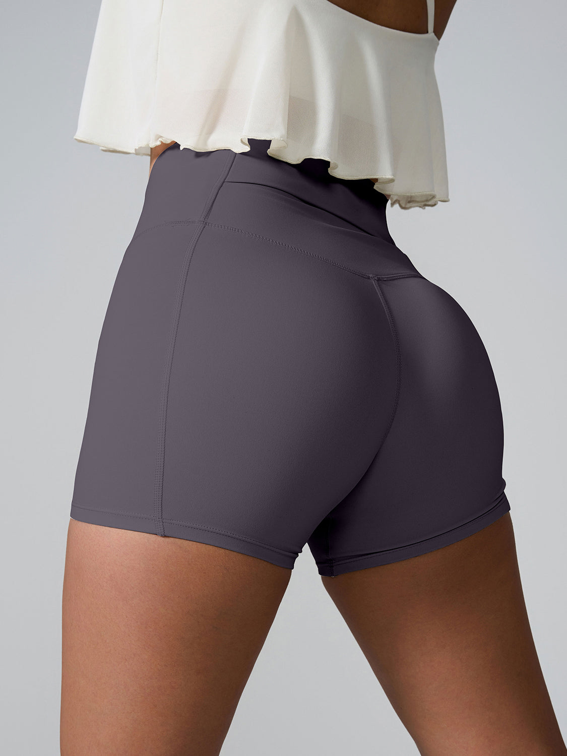 Blue Zone Planet | High Waist Active Shorts-TOPS / DRESSES-[Adult]-[Female]-2022 Online Blue Zone Planet