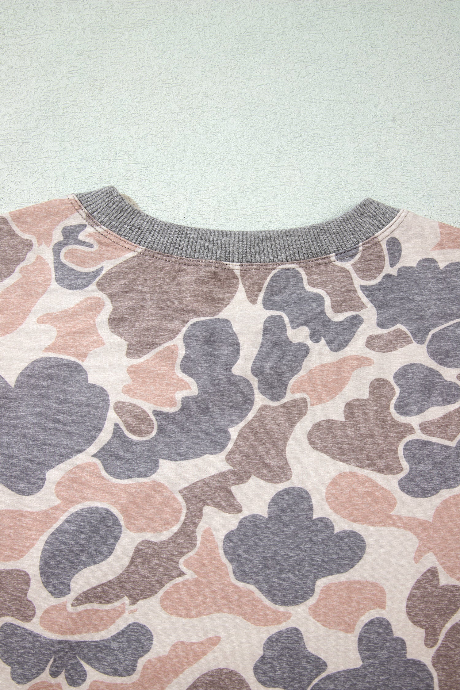 Multicolour Camouflage Print Long Sleeve Top Loose 2pcs Pants Set-Two Piece Sets/Pant Sets-[Adult]-[Female]-2022 Online Blue Zone Planet