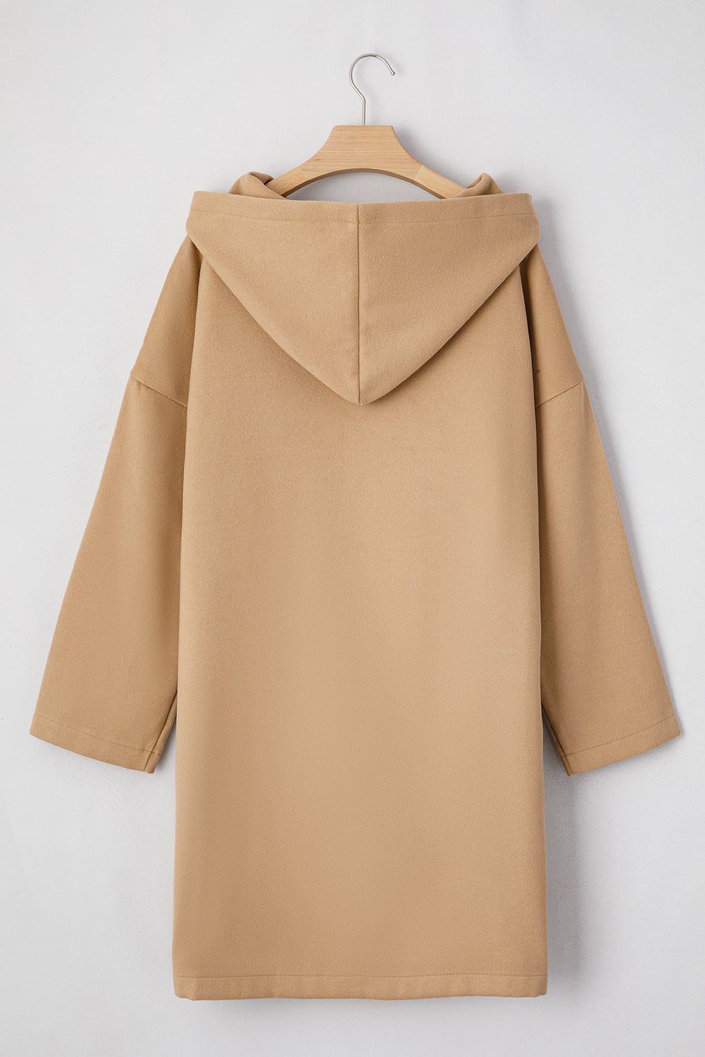 Fiery Red Solid Color Casual Zip up Hooded Coat-Tops / Dresses-[Adult]-[Female]-2022 Online Blue Zone Planet