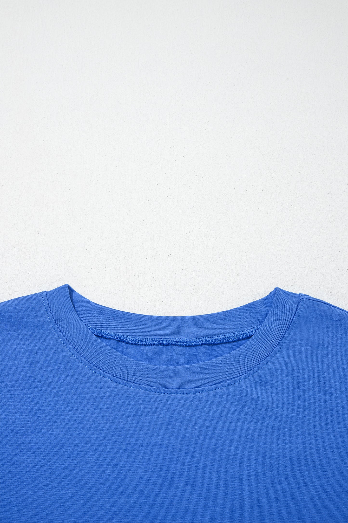 Dark Blue Varsity Striped Short Sleeve Crew Neck T Shirt-Tops/Tops & Tees-[Adult]-[Female]-2022 Online Blue Zone Planet