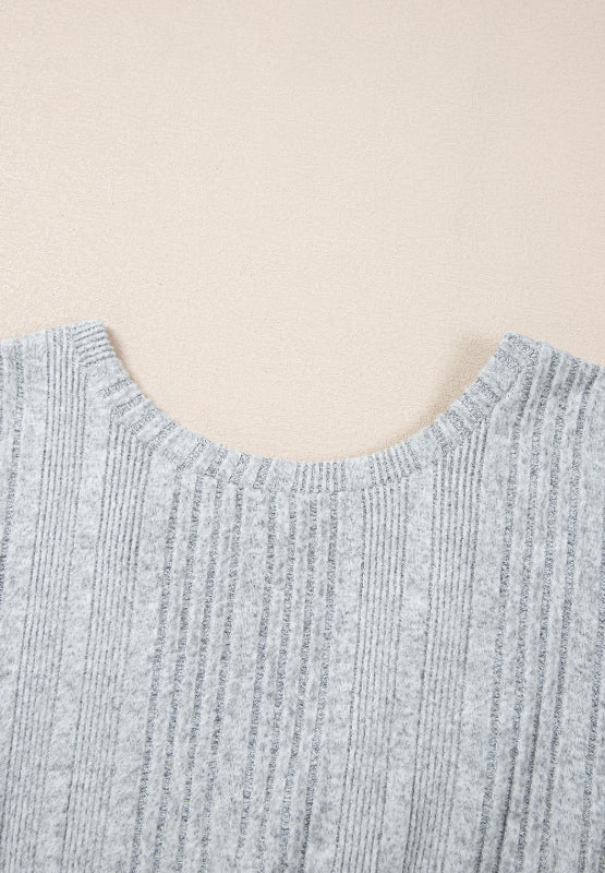 Crossover Backless Long Sleeve Knit Top-TOPS / DRESSES-[Adult]-[Female]-2022 Online Blue Zone Planet