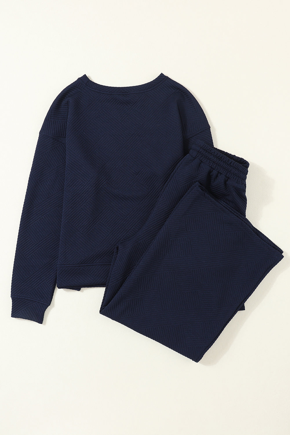 Myosotis Ultra Loose Textured 2pcs Slouchy Outfit