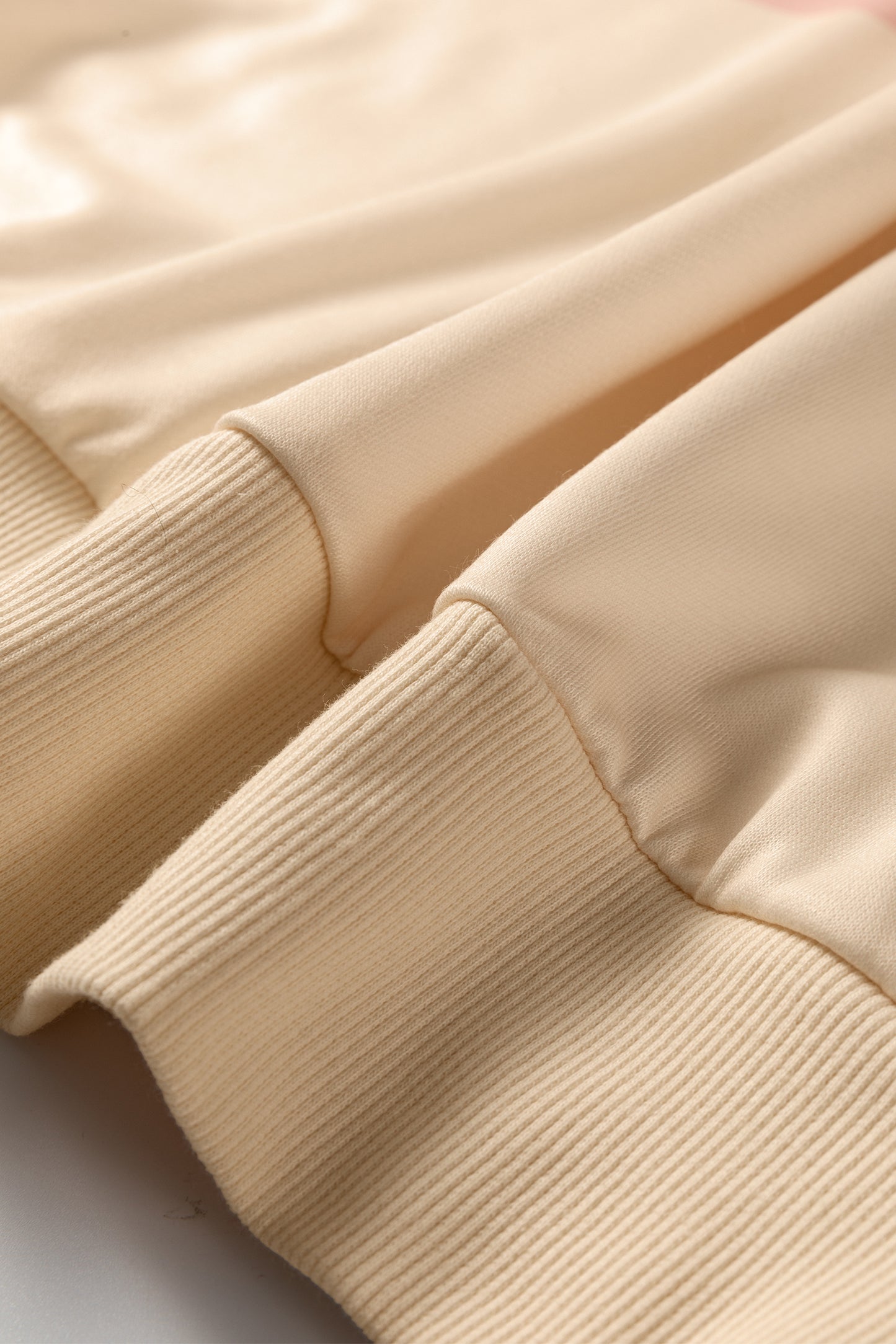 Beige Stripe Puff Sleeve Casual Pullover Sweatshirt-Tops/Sweatshirts & Hoodies-[Adult]-[Female]-2022 Online Blue Zone Planet