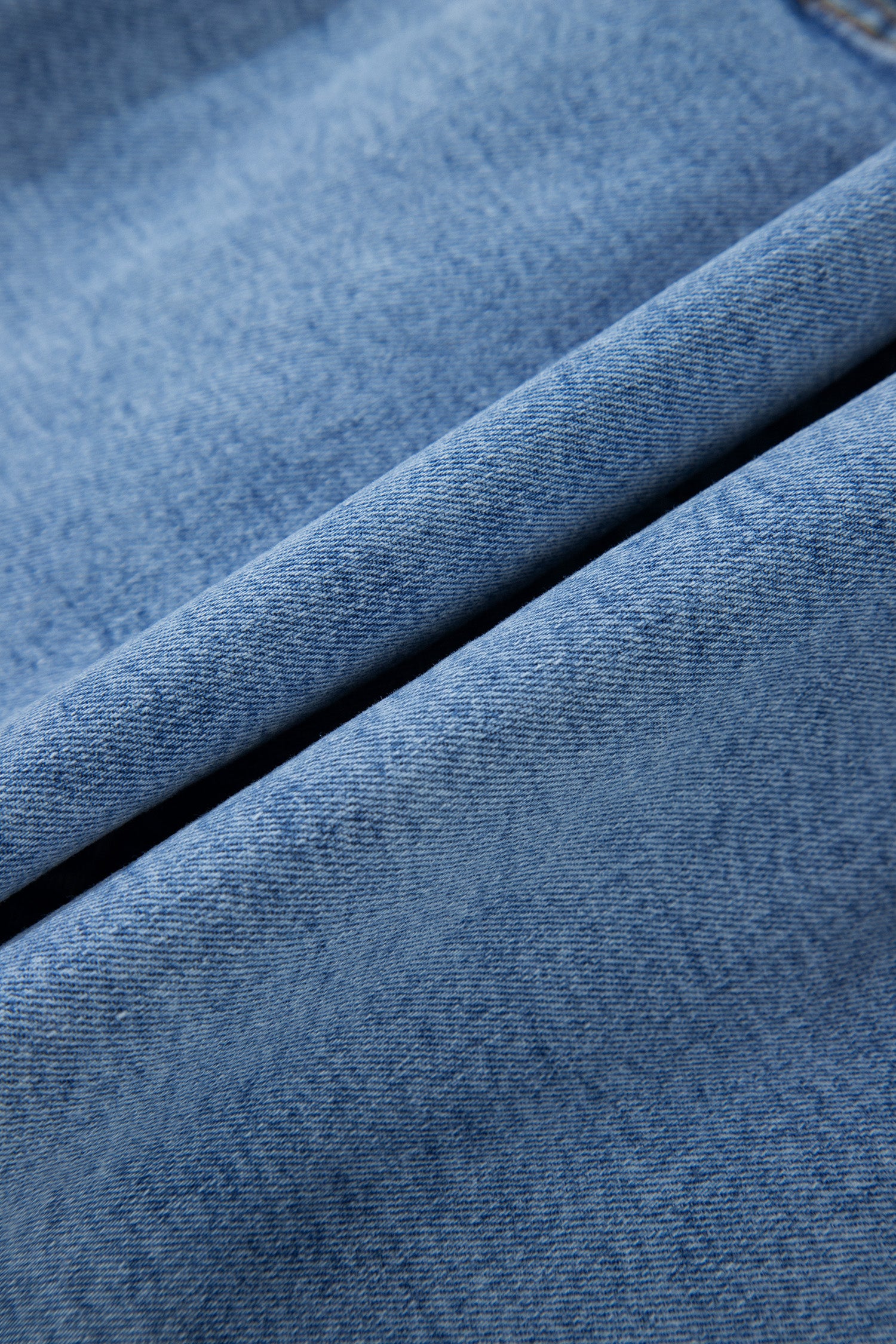 Ivy Seam Detail Pocketed Cuffed Hem Denim Shorts-Bottoms/Denim Shorts-[Adult]-[Female]-2022 Online Blue Zone Planet