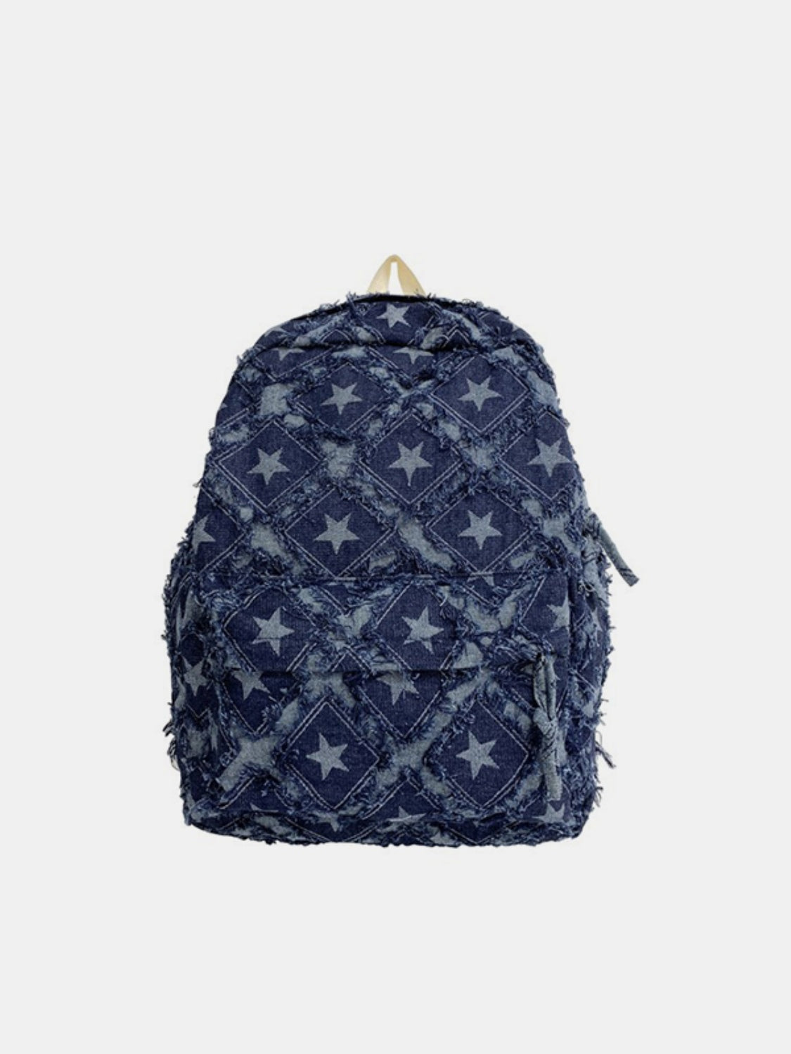 Star Denim Backpack Bag-HANDBAGS-[Adult]-[Female]-Dark-One Size-2022 Online Blue Zone Planet