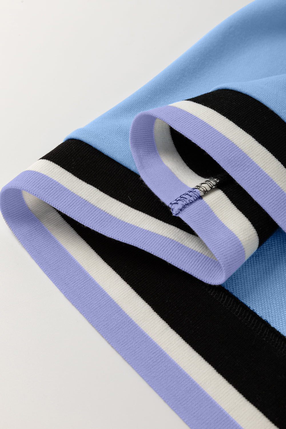 Myosotis Color Contrast Trim V Neck Shift Sleeveless Mini Dress-TOPS / DRESSES-[Adult]-[Female]-2022 Online Blue Zone Planet