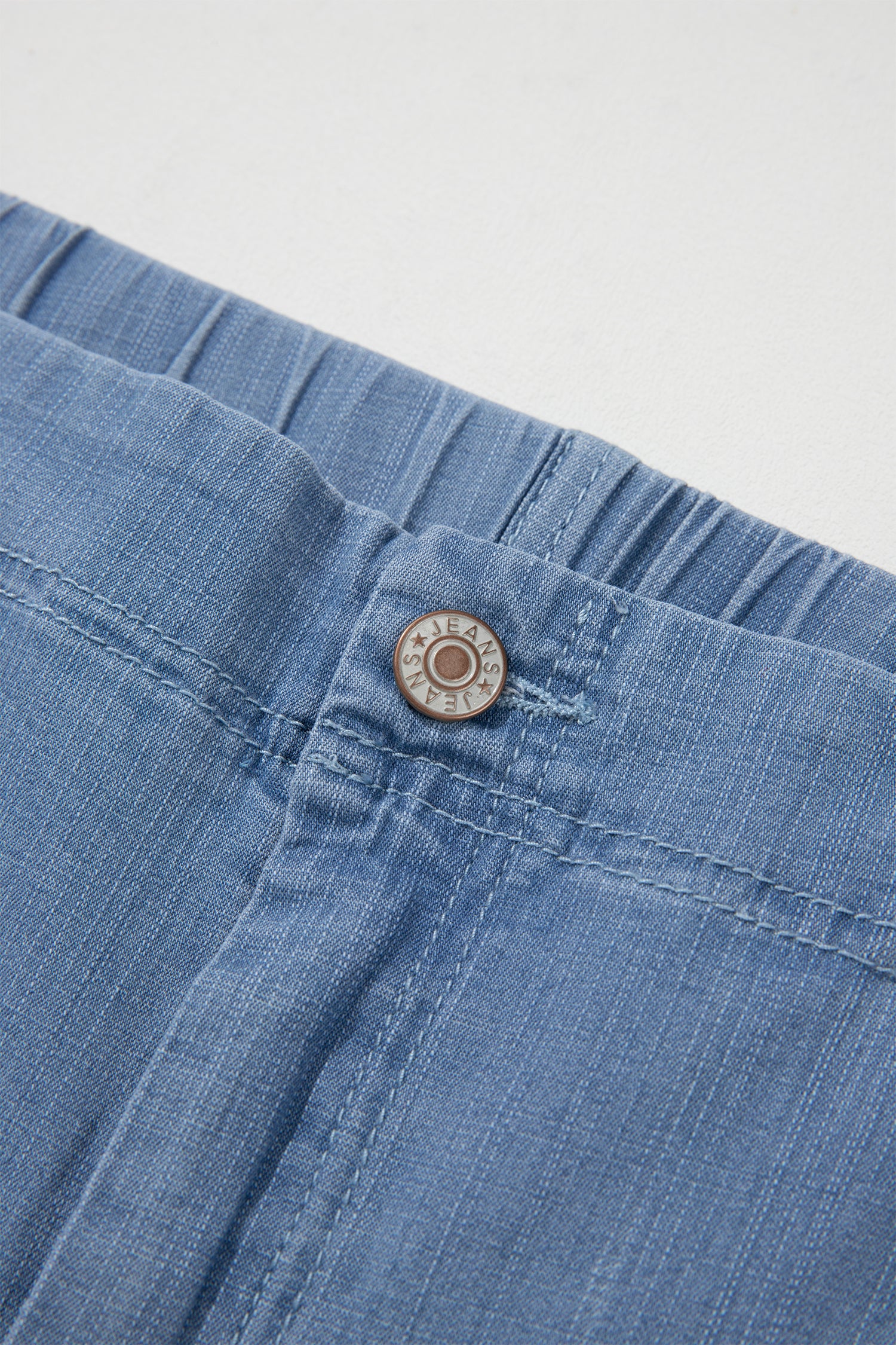 Light Blue Ruffle Hem Wide Leg Full Length Plus Size Jeans-Plus Size/Plus Size Bottoms-[Adult]-[Female]-2022 Online Blue Zone Planet